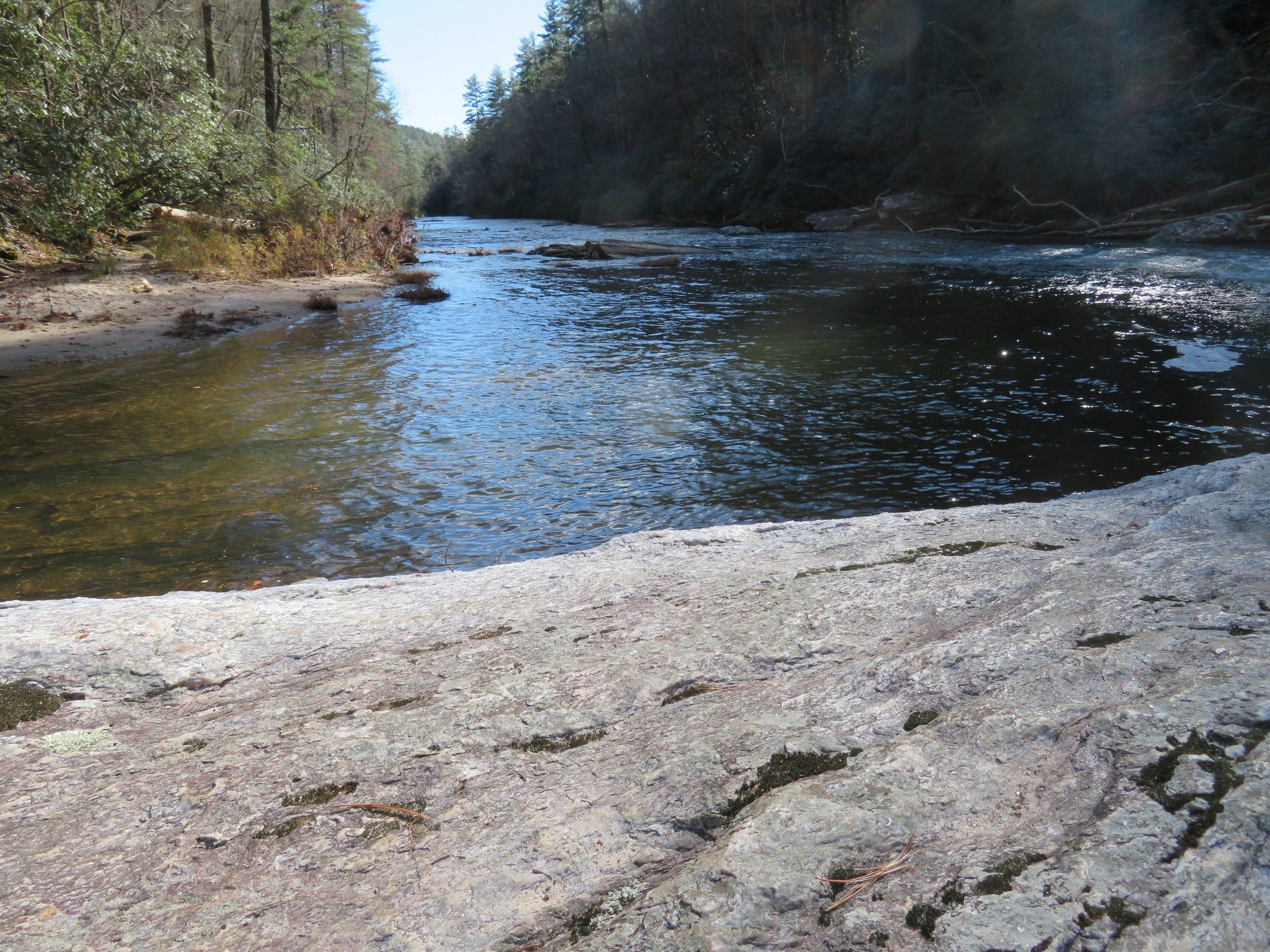 Another view of the Chatooga River from our lunch spot