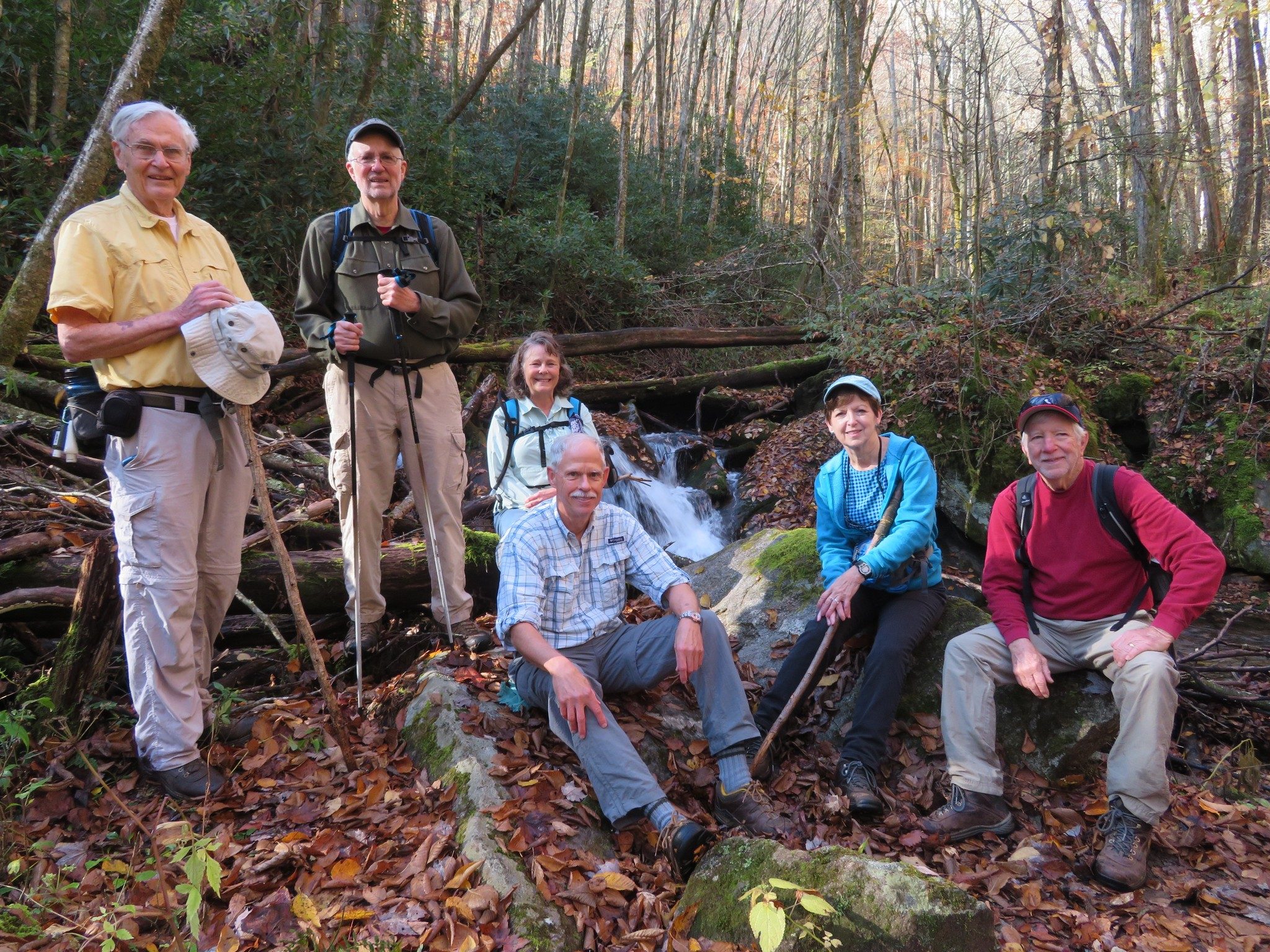 Today's Hikers: Dick, Ray, Renee, Mike, Jenny & Vic