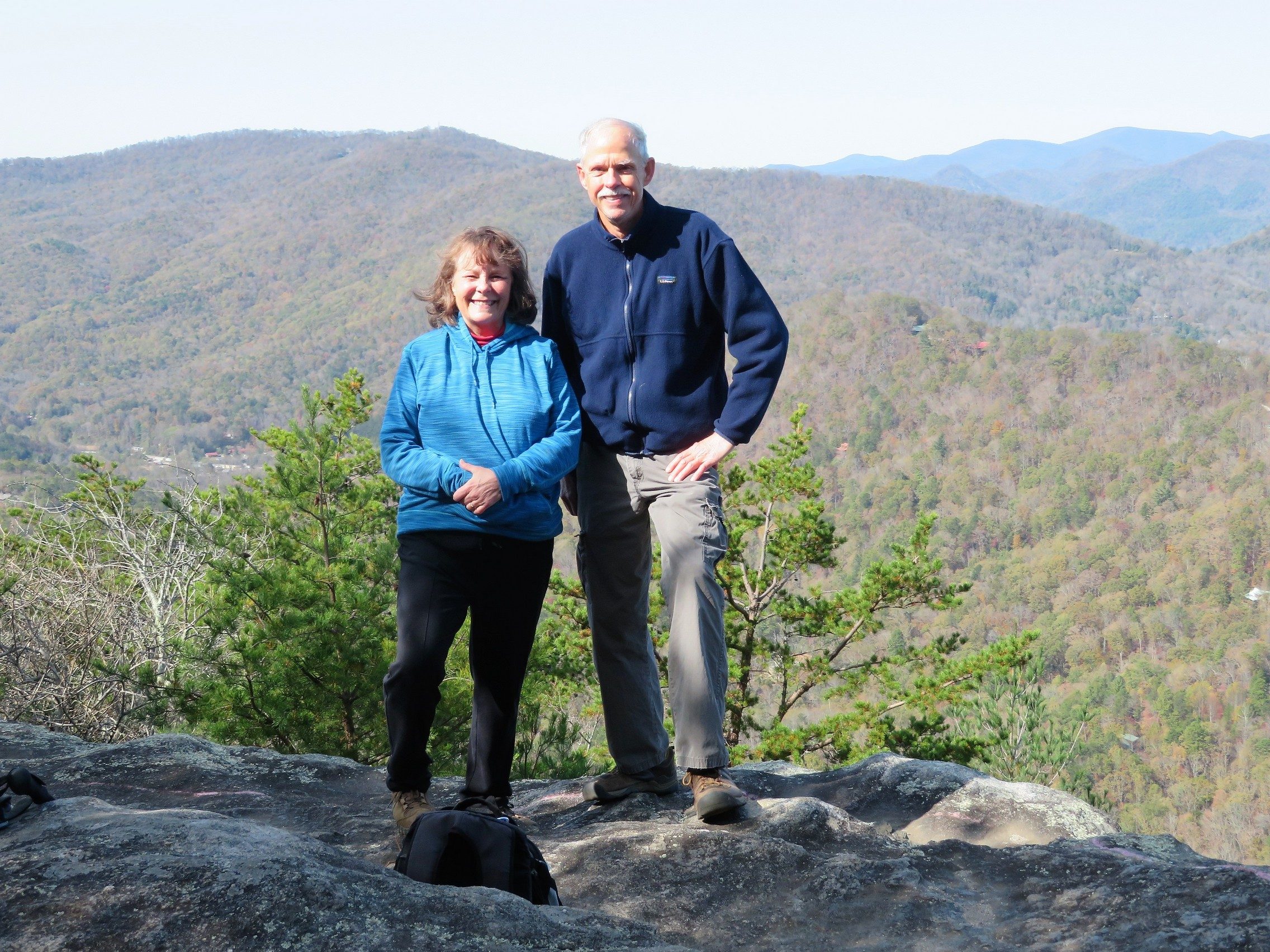 Renee' and Mike atop Pinnacle Knob
