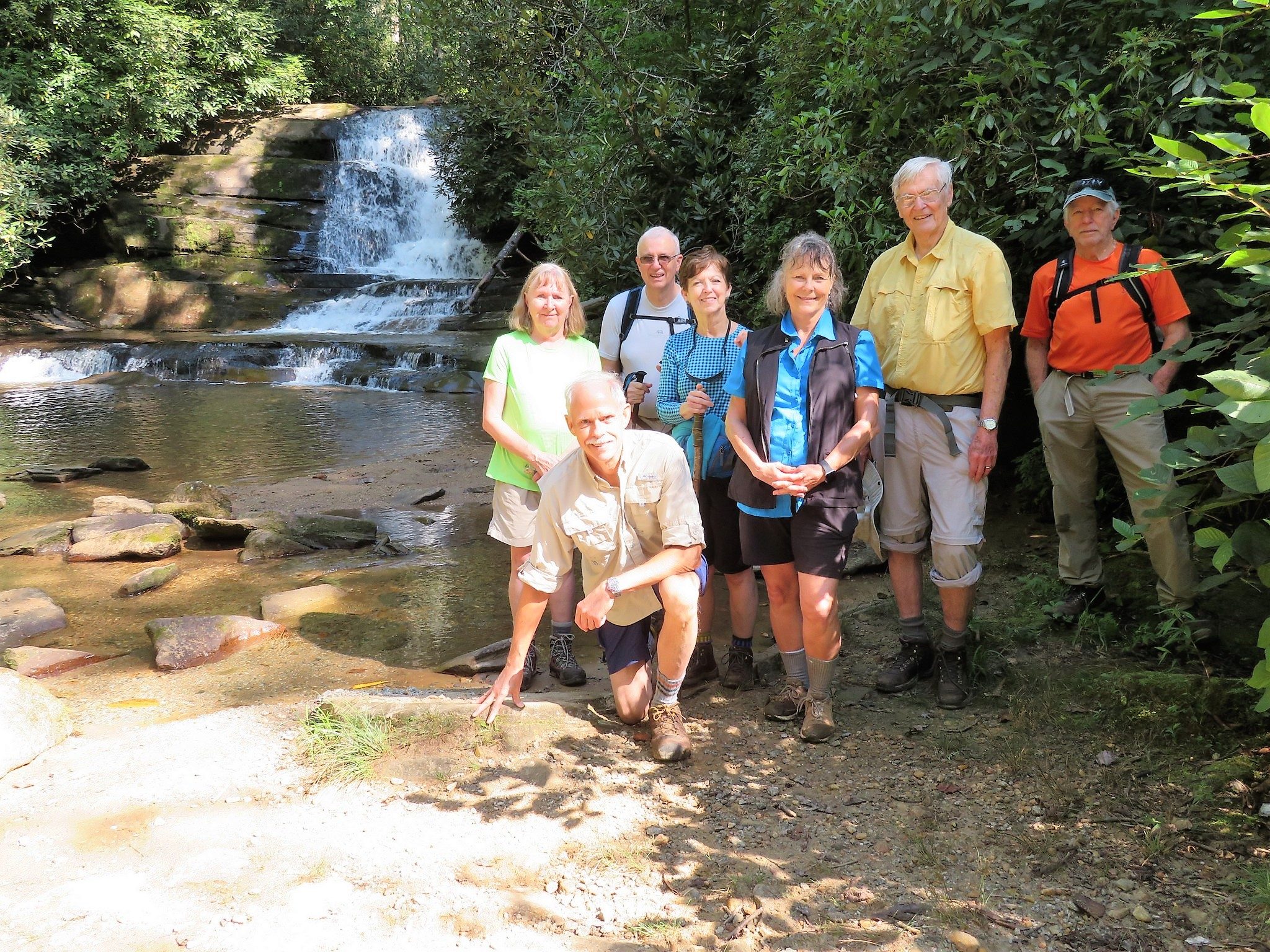 The "Gang" in front of Stonewall Falls