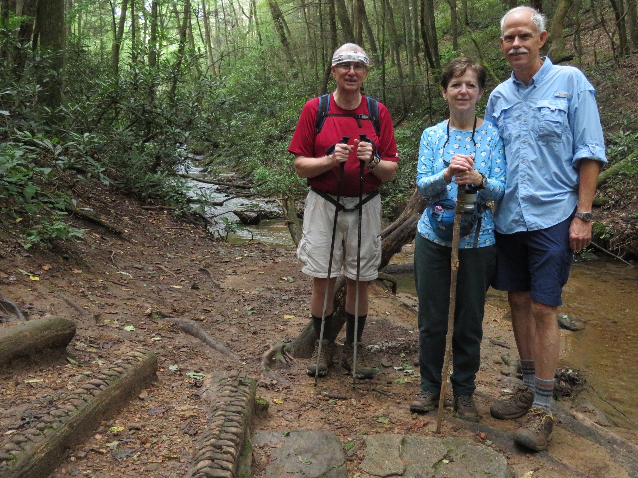 Ray, Jenny and Mike at Justus Creek