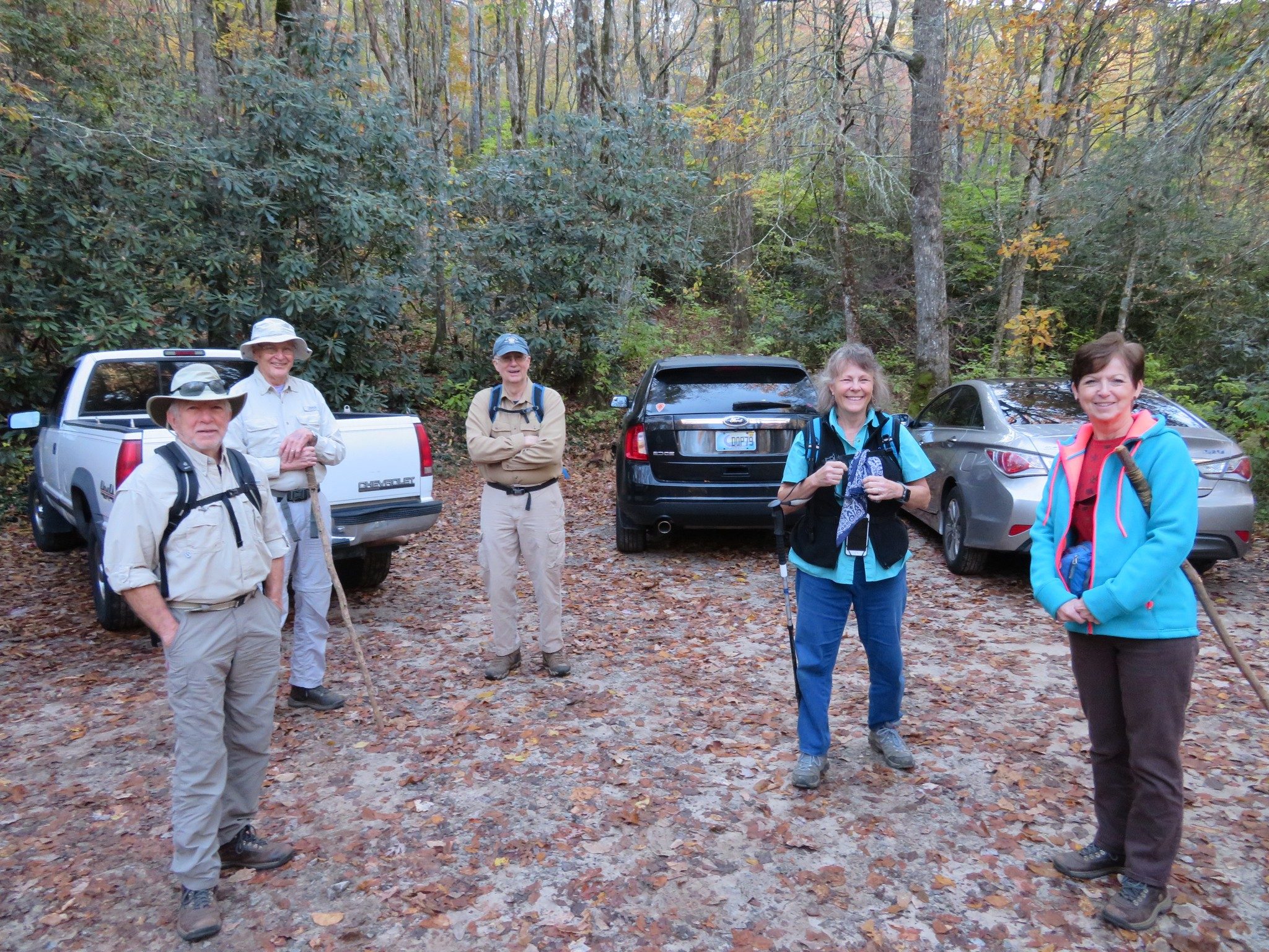 Ready to get started on today's hike.
