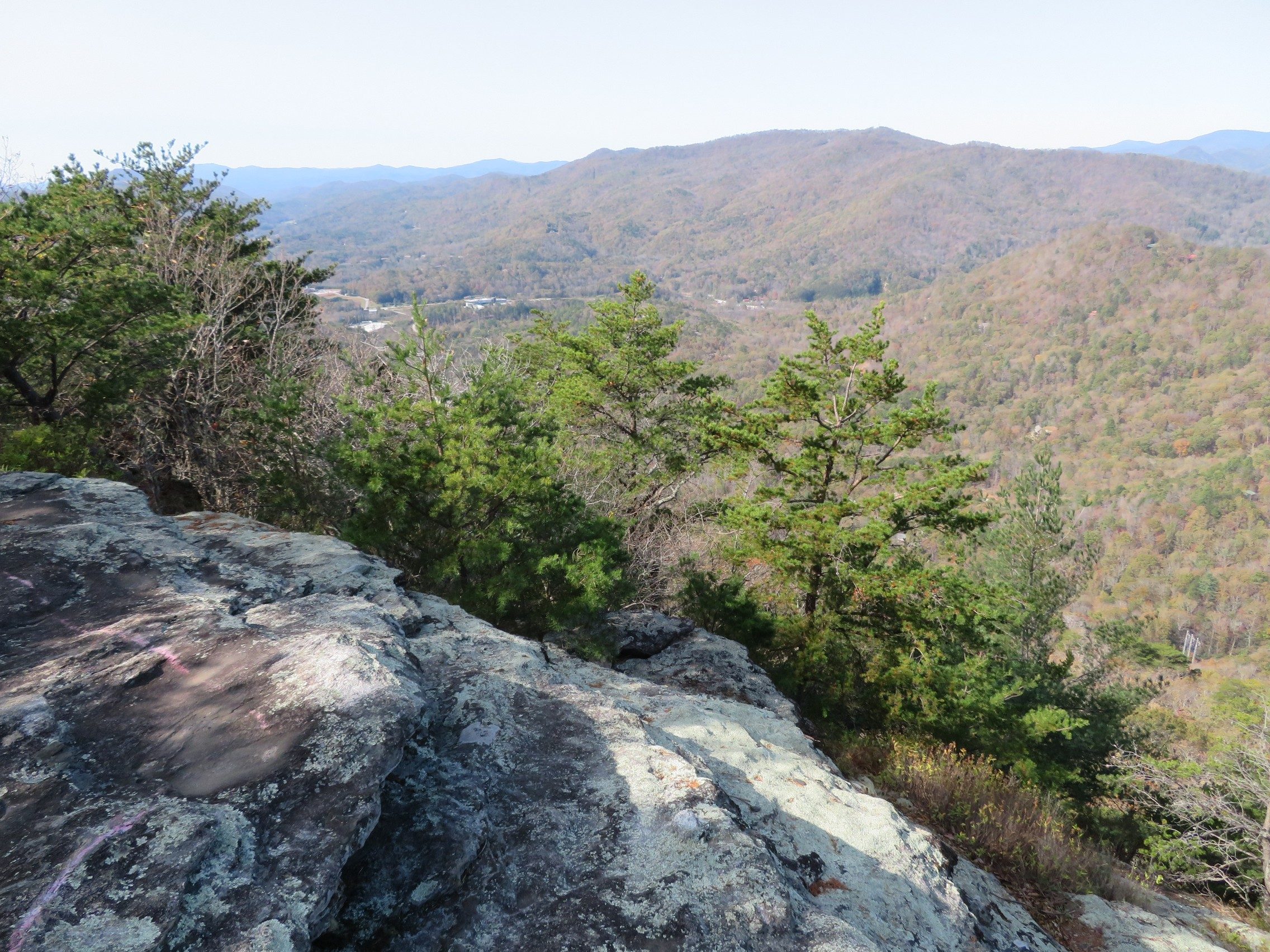 View to west and Black Rock Mtn. State Park from Pinnacle Knob