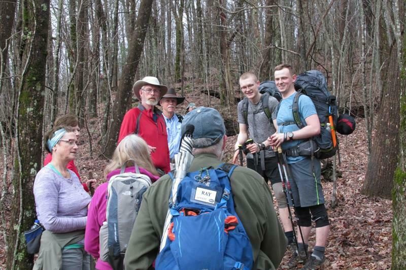 Some of the thru-hikers that we met today.
