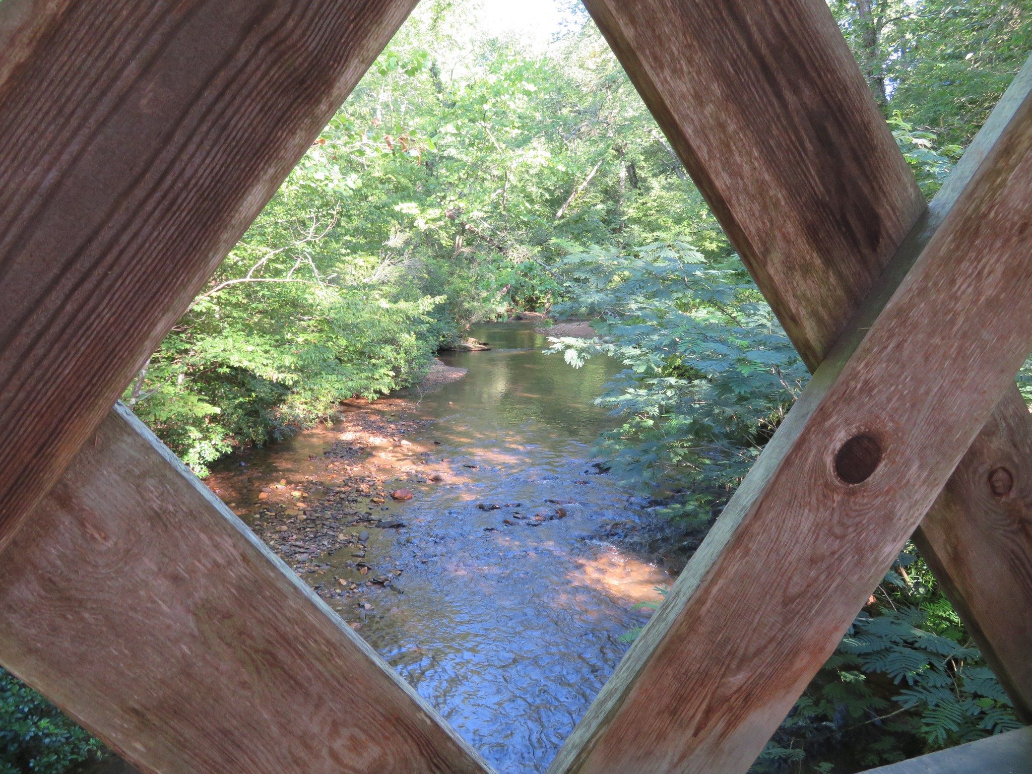 Another view upstream from covered bridge