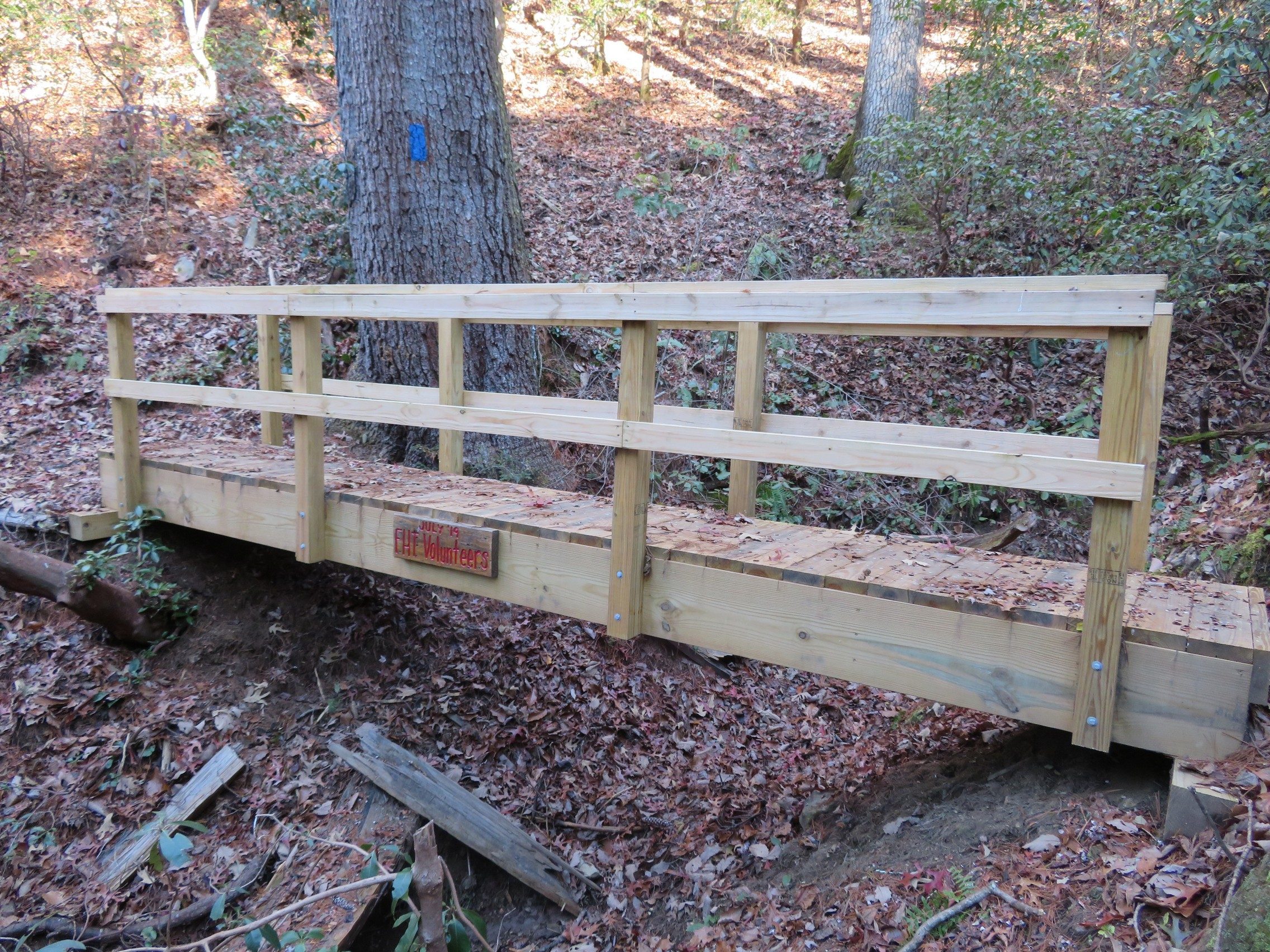 One of three new bridges on the Big Bend Trail