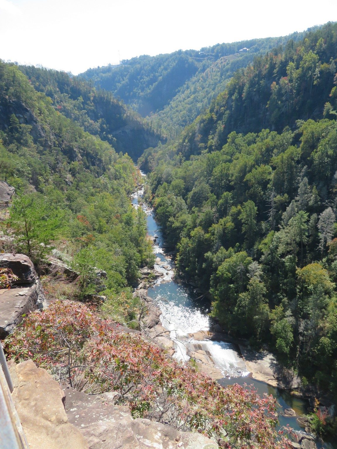 Lookiing down the Tallulah River from Inspiration Point