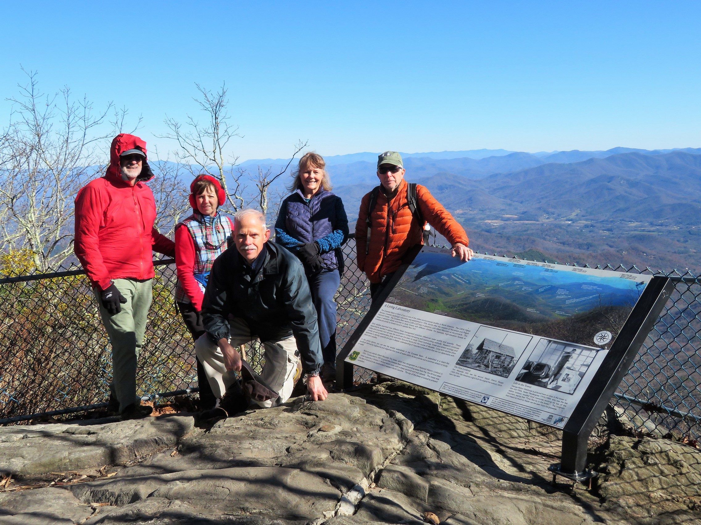 Hikers today: Ray, Renee', Mike, Jenny & Vic