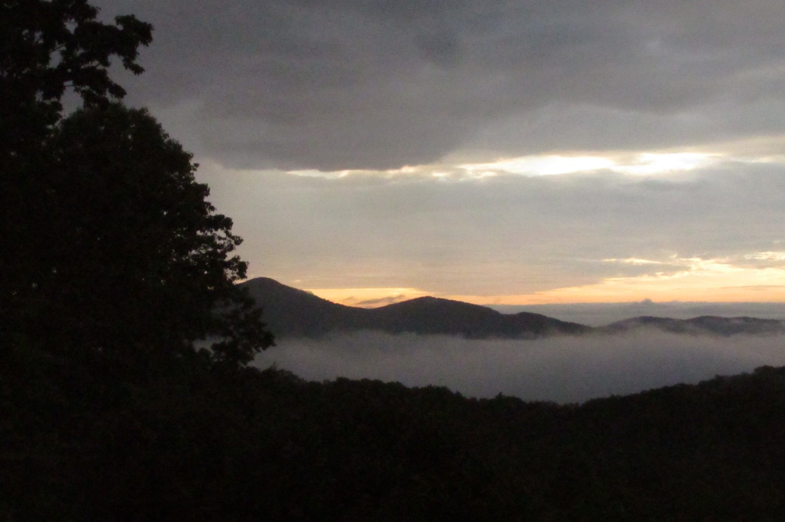Morning photo from Dick Metzgar's back deck
