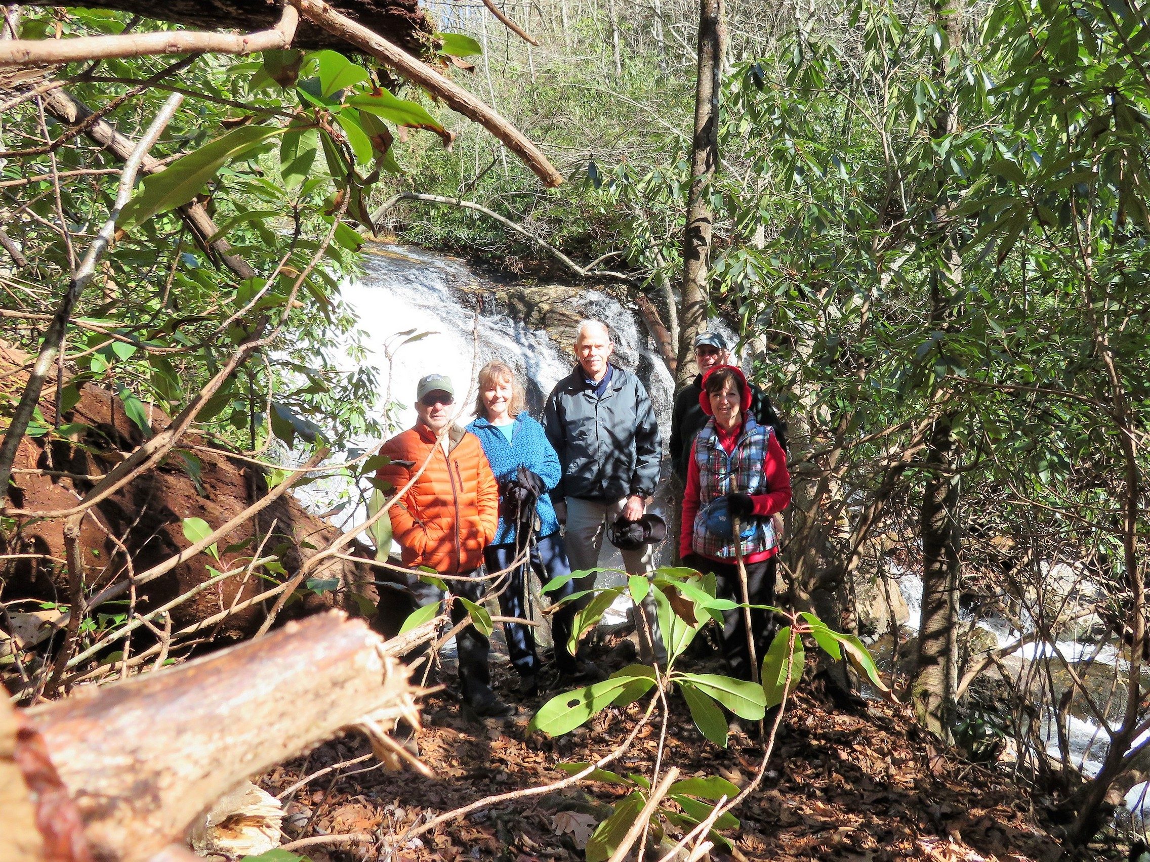 Today's hikers: Vic, Renee', Mike, Ray & Jenny