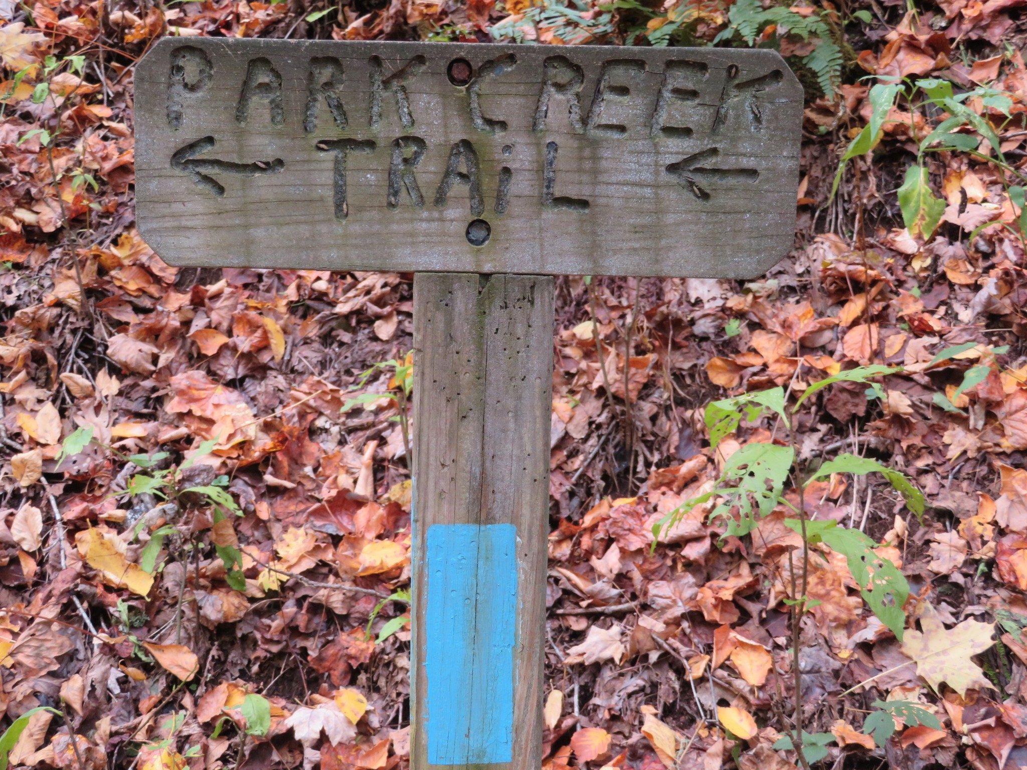 Park Creek Trail sign