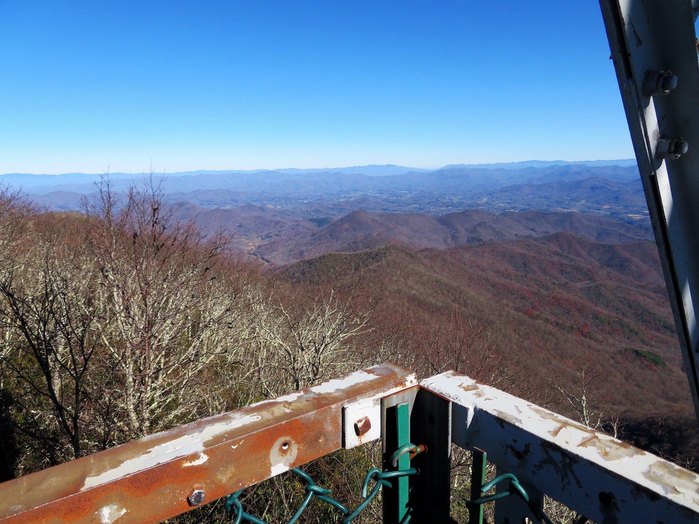 View from fire tower on Albert Mtn.