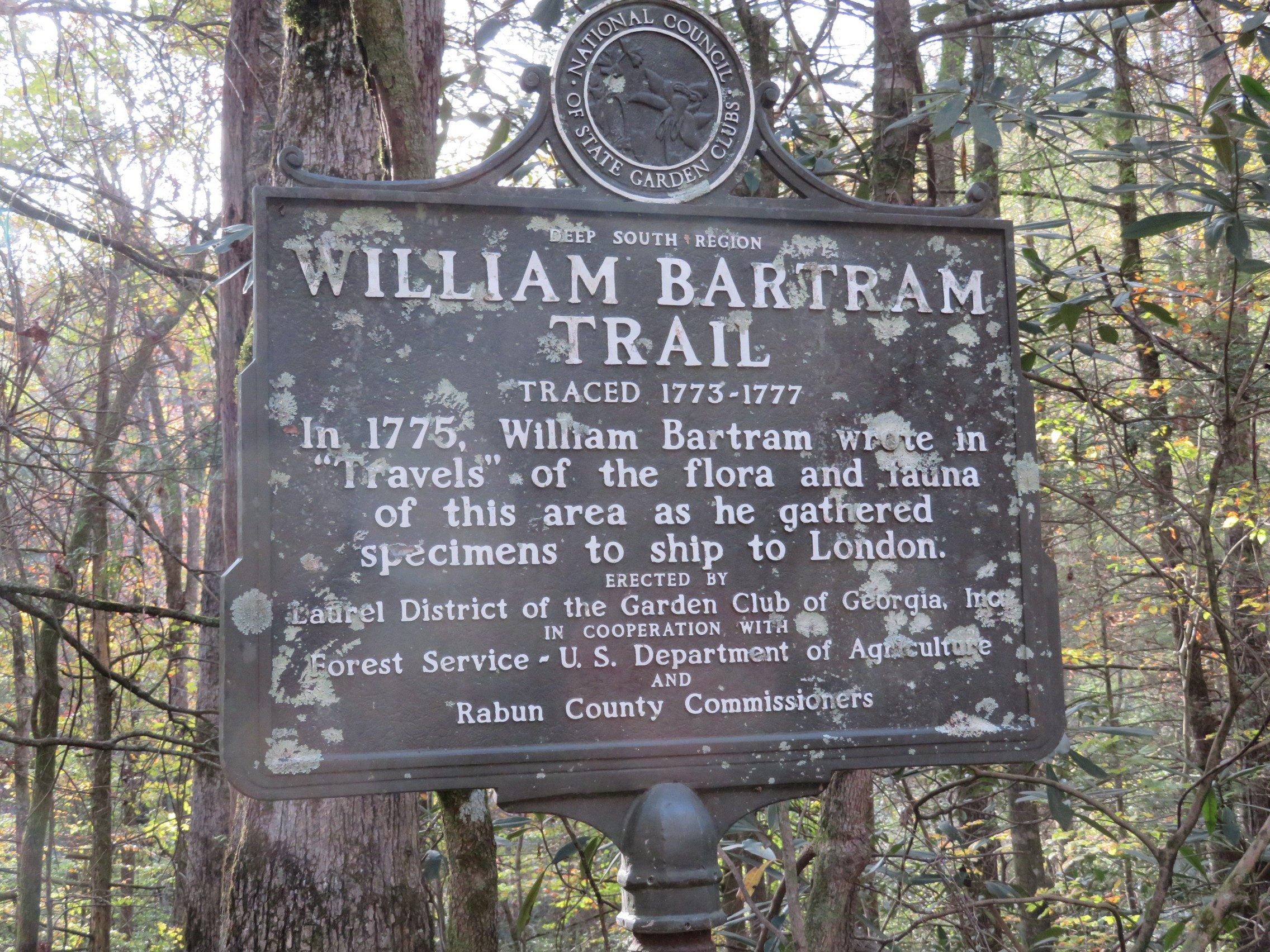 Historic Marker on Bartram Trail