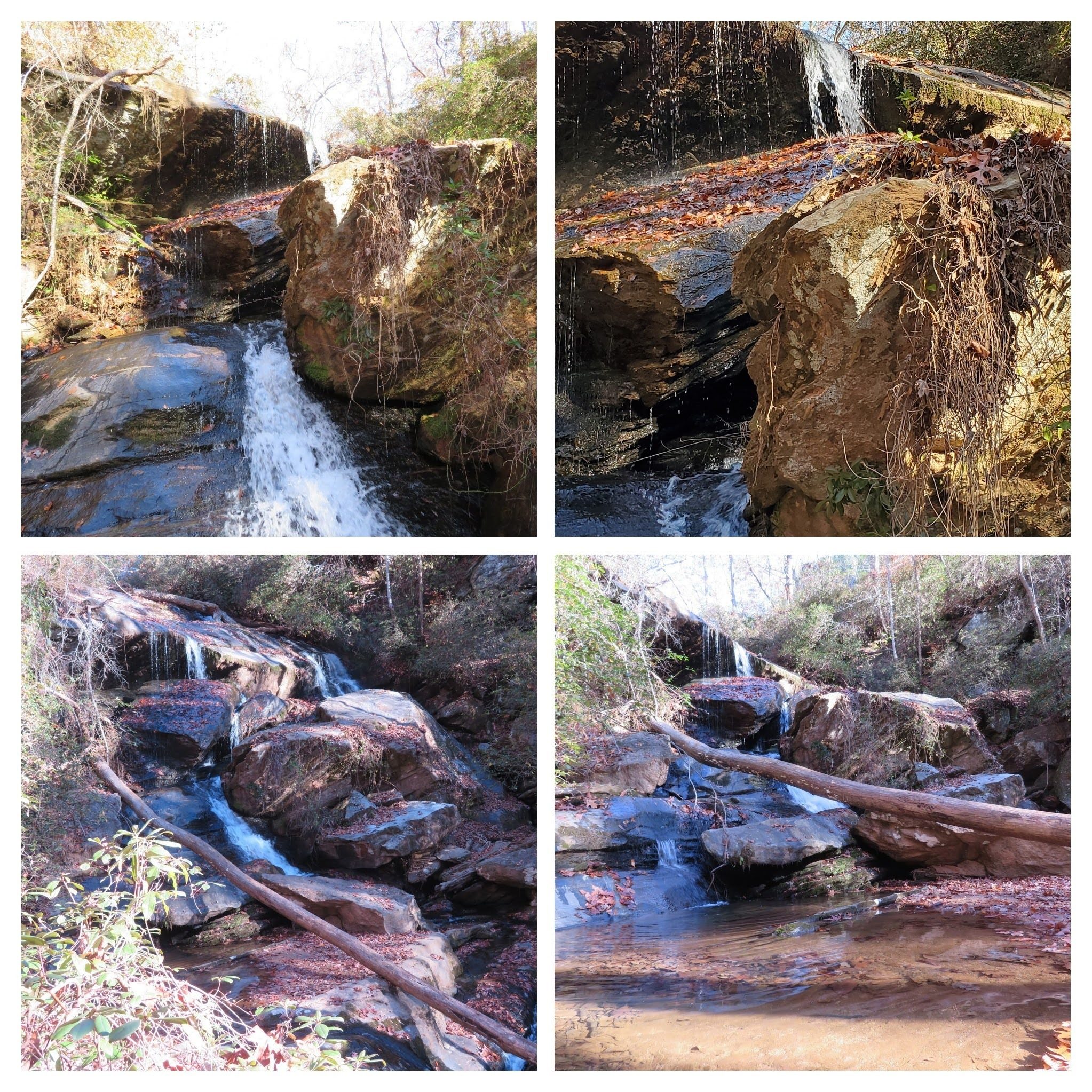 Several views of Nancy Town Falls