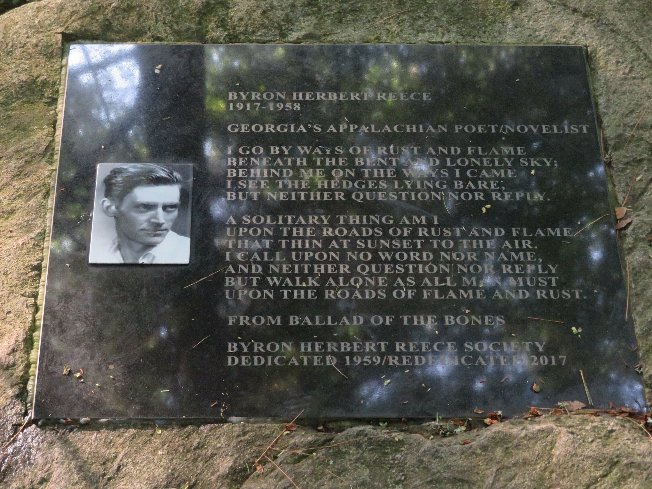 A little history on the Byron Herbert Reese lead-in trail to the loop around Blood Mountain