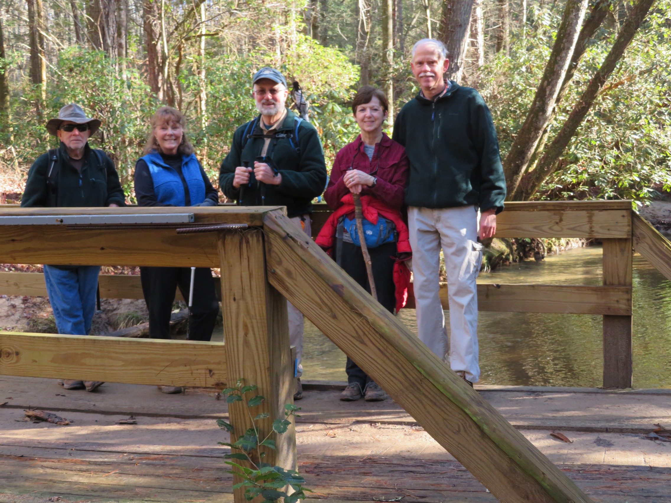 Today's hikers: Vic, Renée, Ray, Jenny & Mike