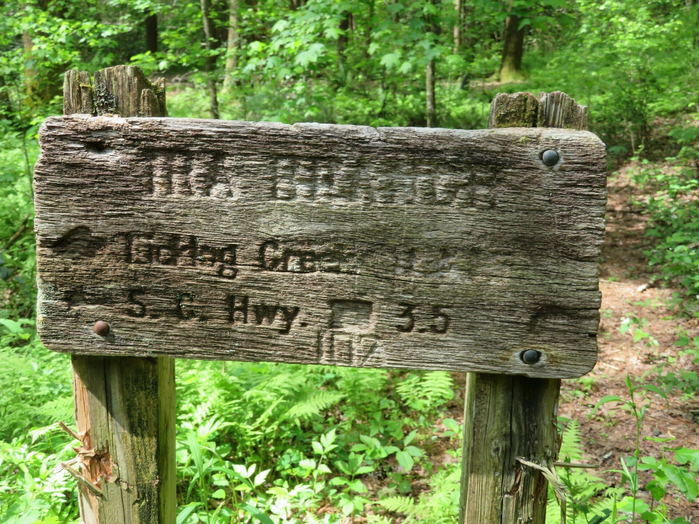 Can you read this trail sign?