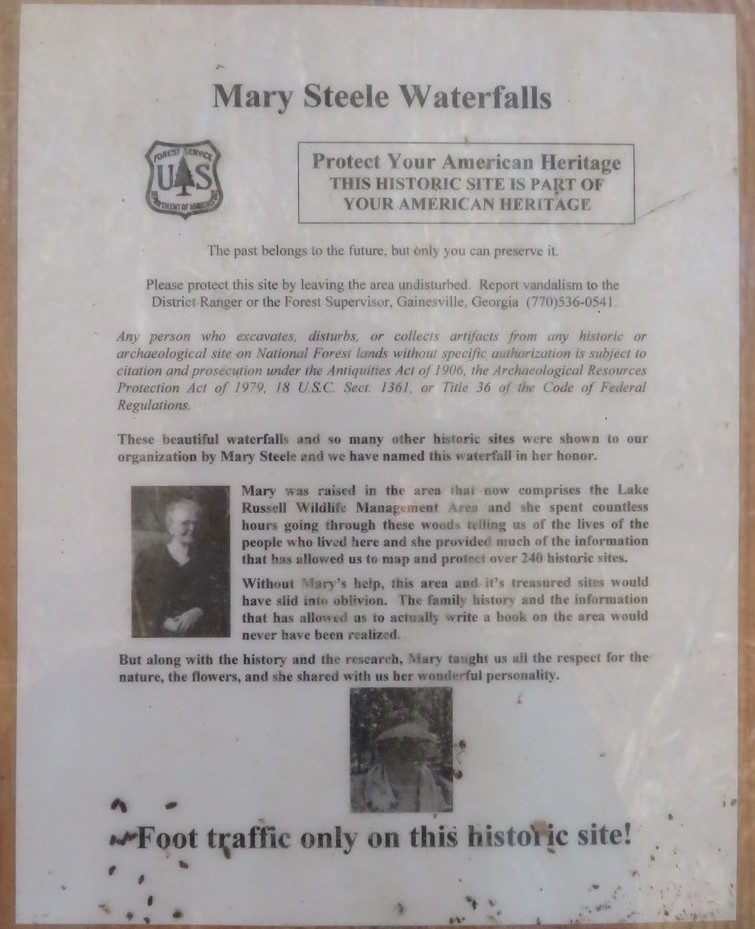 Information on Mary Steele Falls