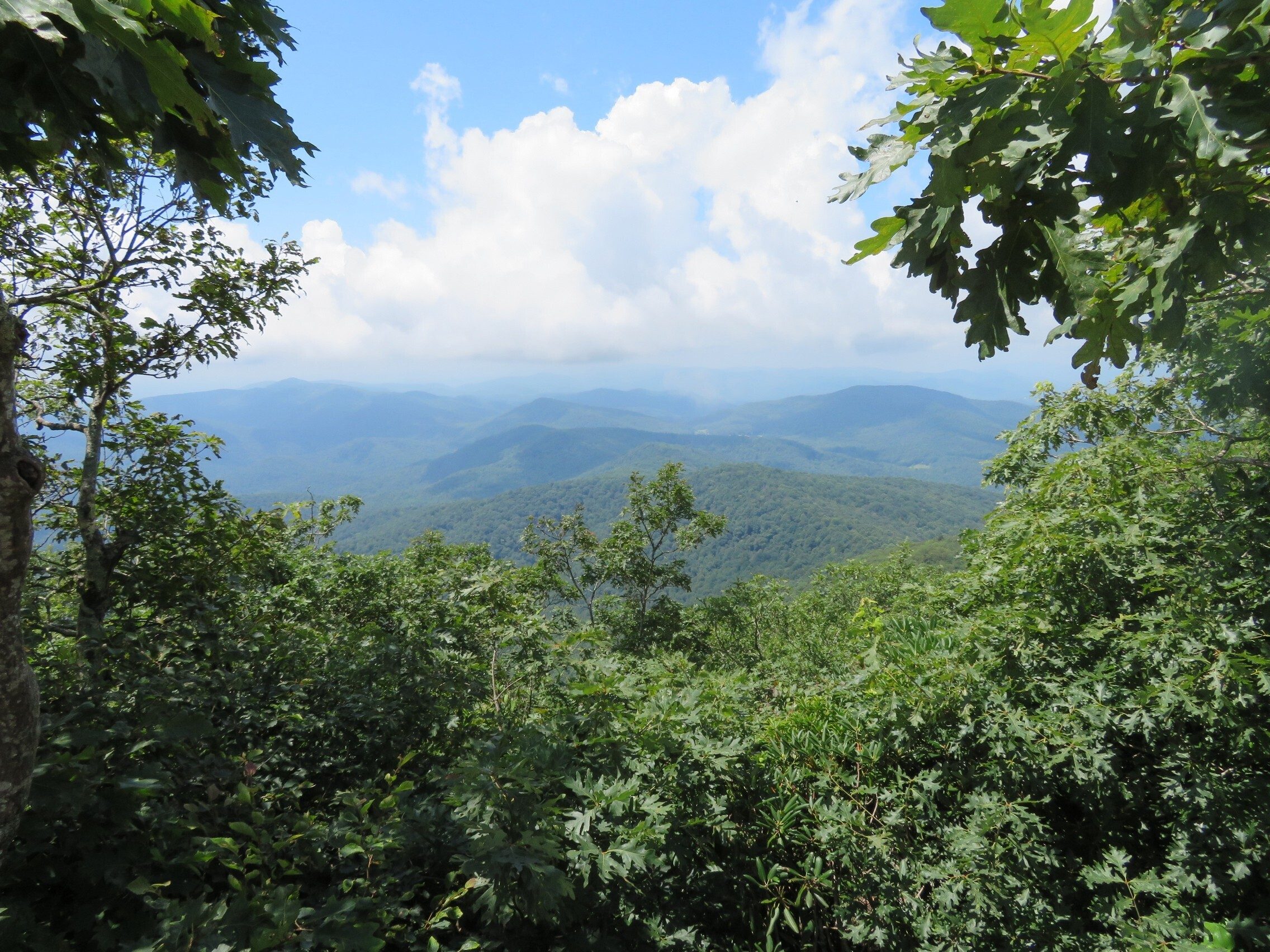 A better view of the vista to the south coming down Blood Mountain.