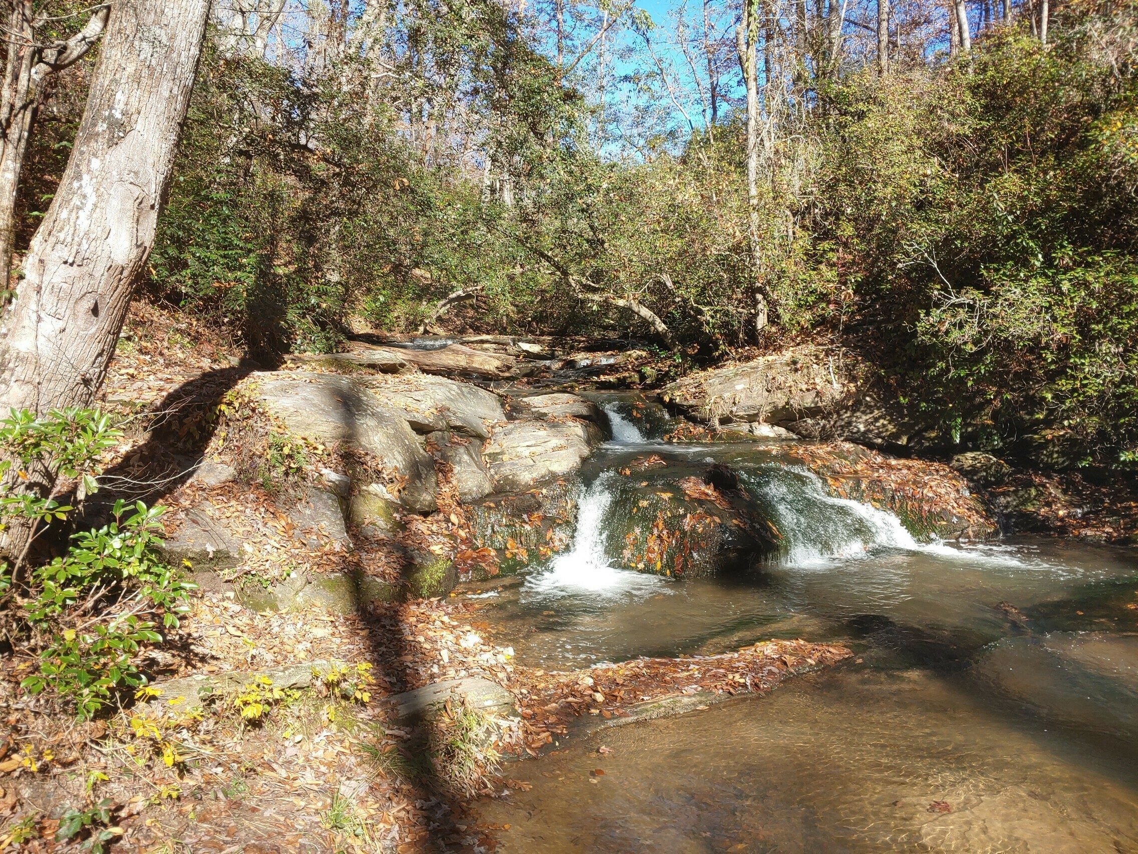 A nice cascade just prior to Nancy Town Creek going under Nancy Town Creek Road at the end of our hike.