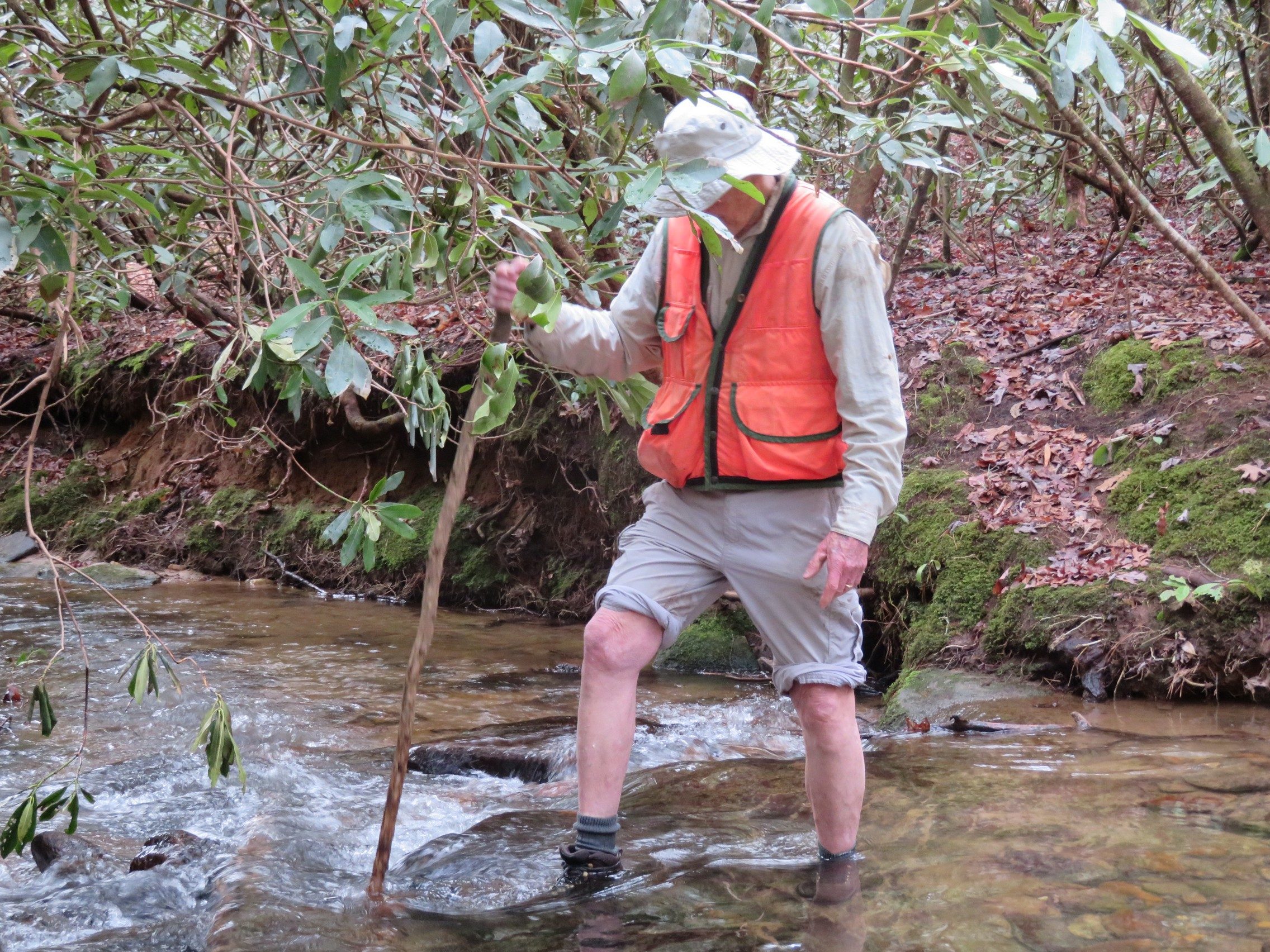 Dick at the second water crossing
