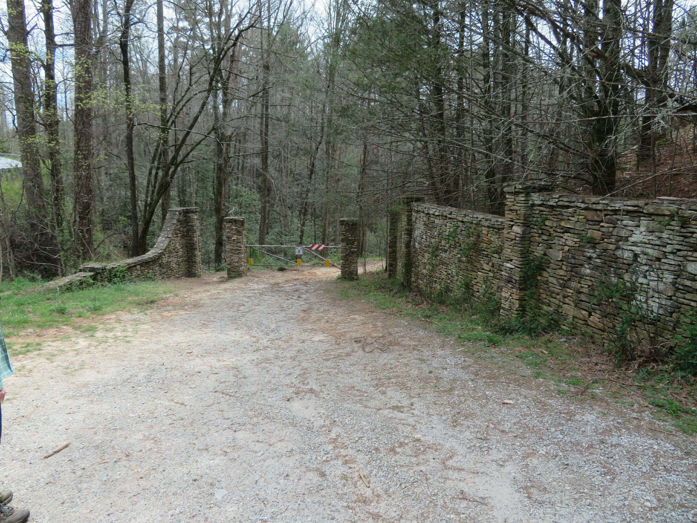Entrance to the "trail" to the falls.