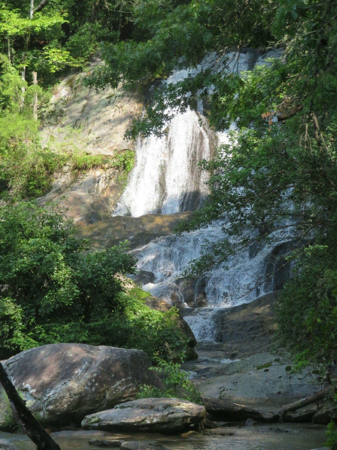 View of Dicks Creek Falls from a side trails . . . thanks Dick for showing the way!