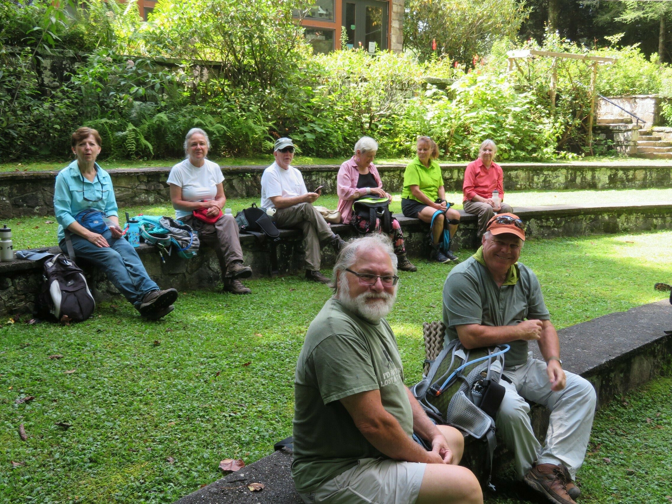 Lunch at the nature center amphitheater