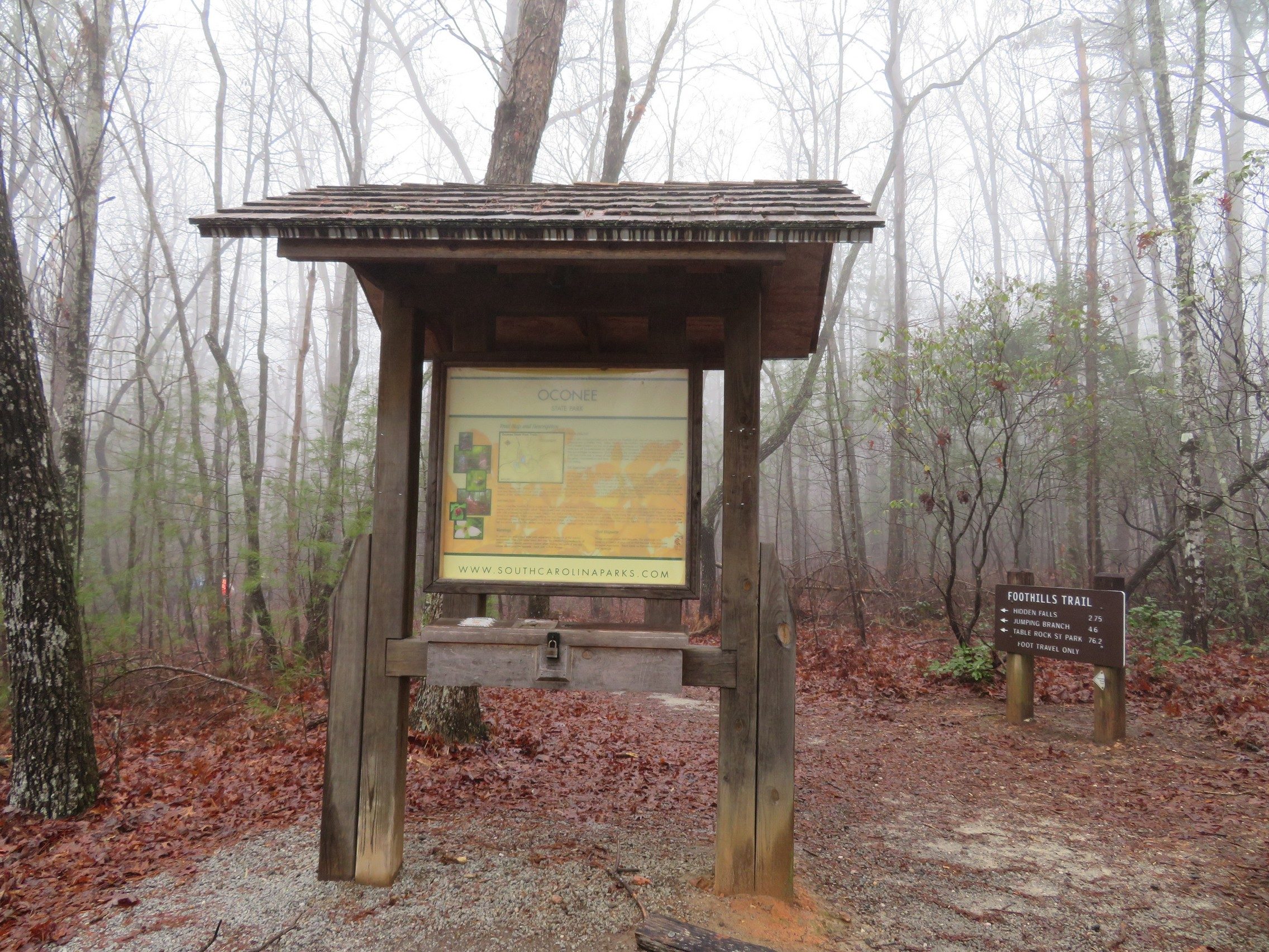 Nice kiosk at the trailhead