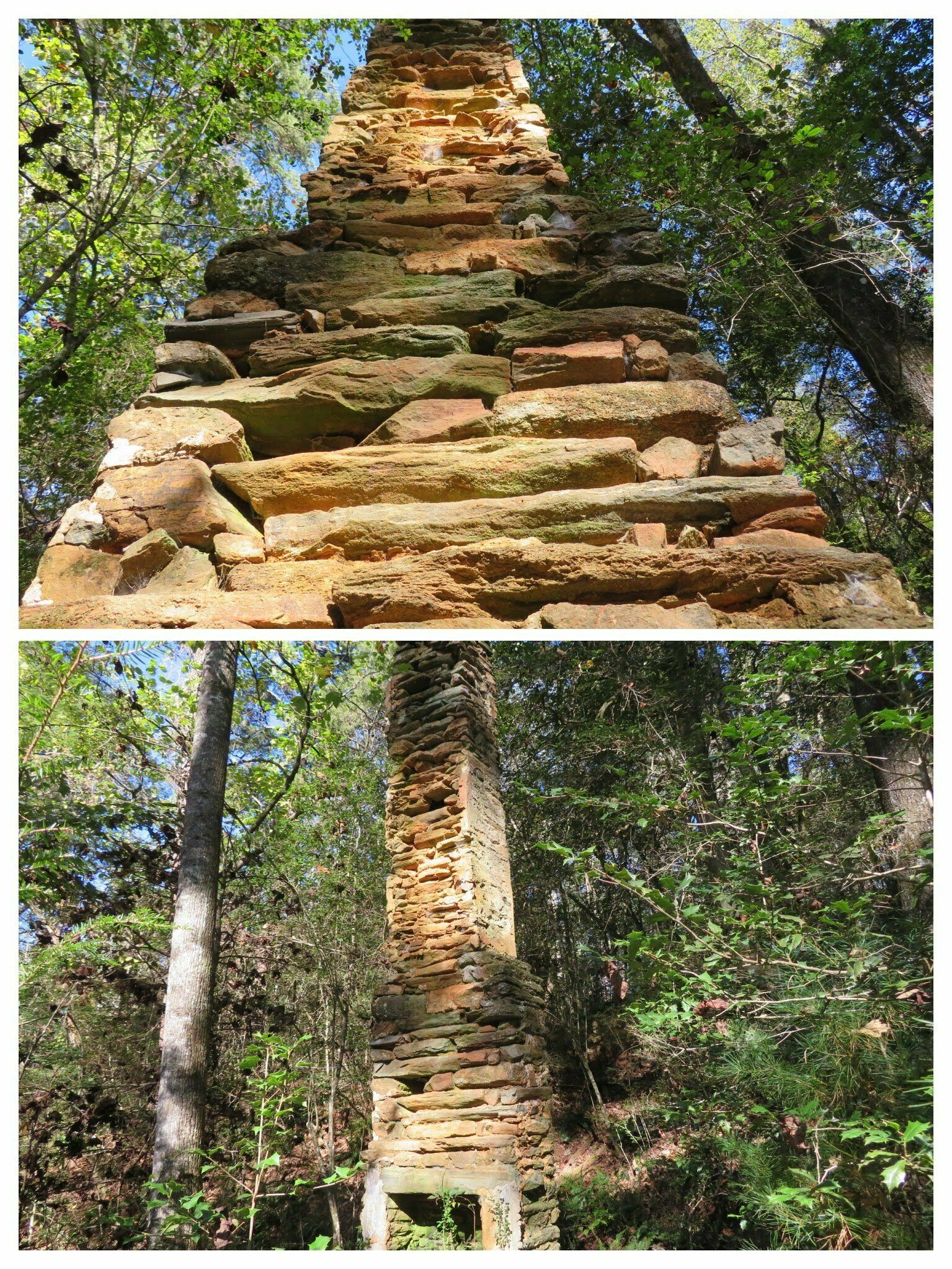 More views of the old homestead chimney.