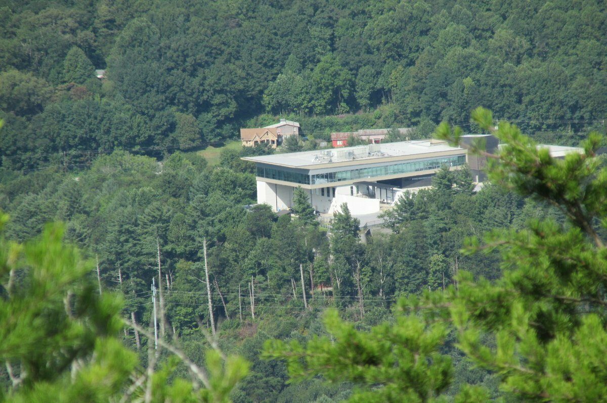 A view of the new Rabun County Hospital from Pinnacle Knob