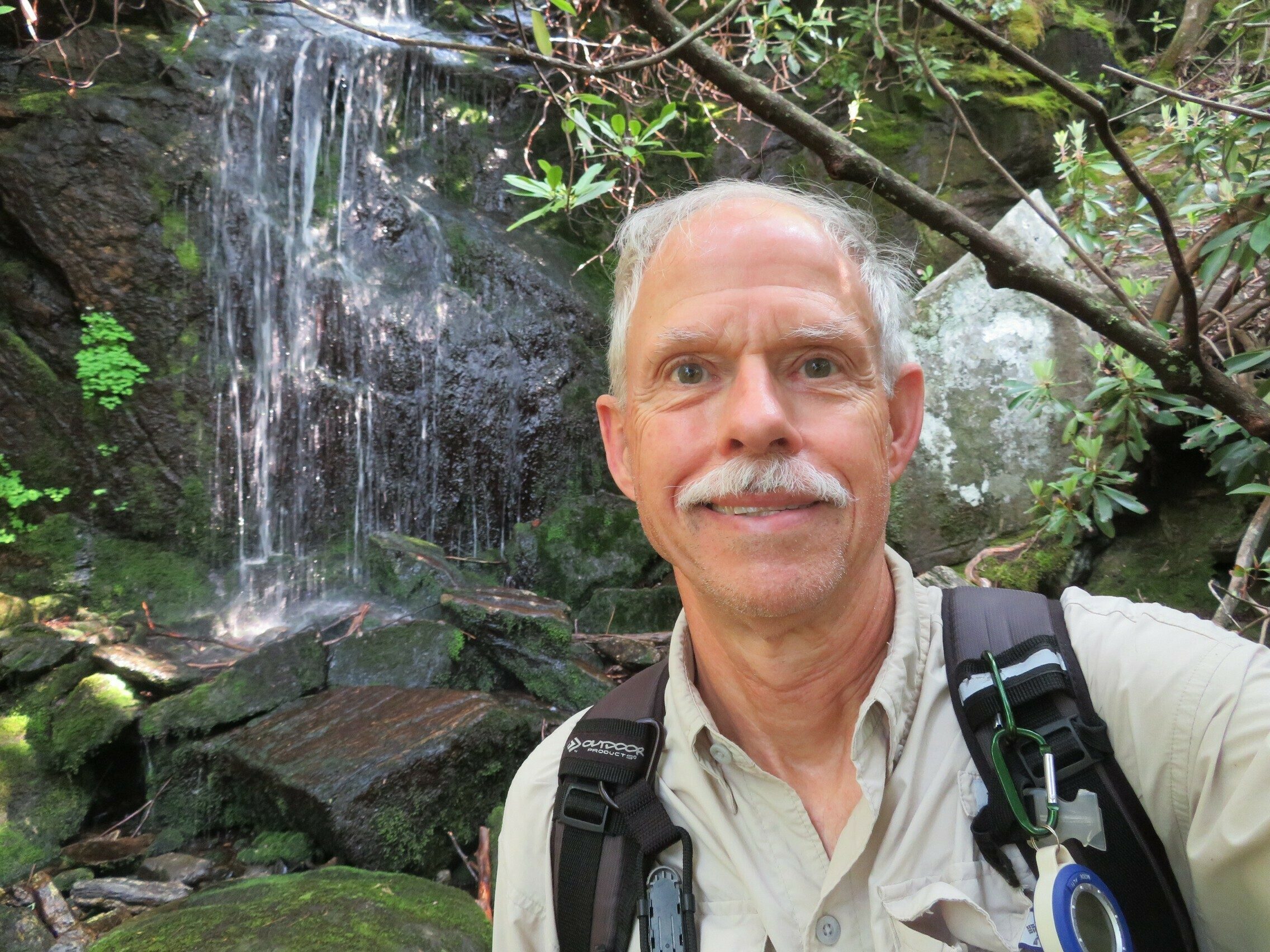 Yep! That's me with small falls just off the trail.