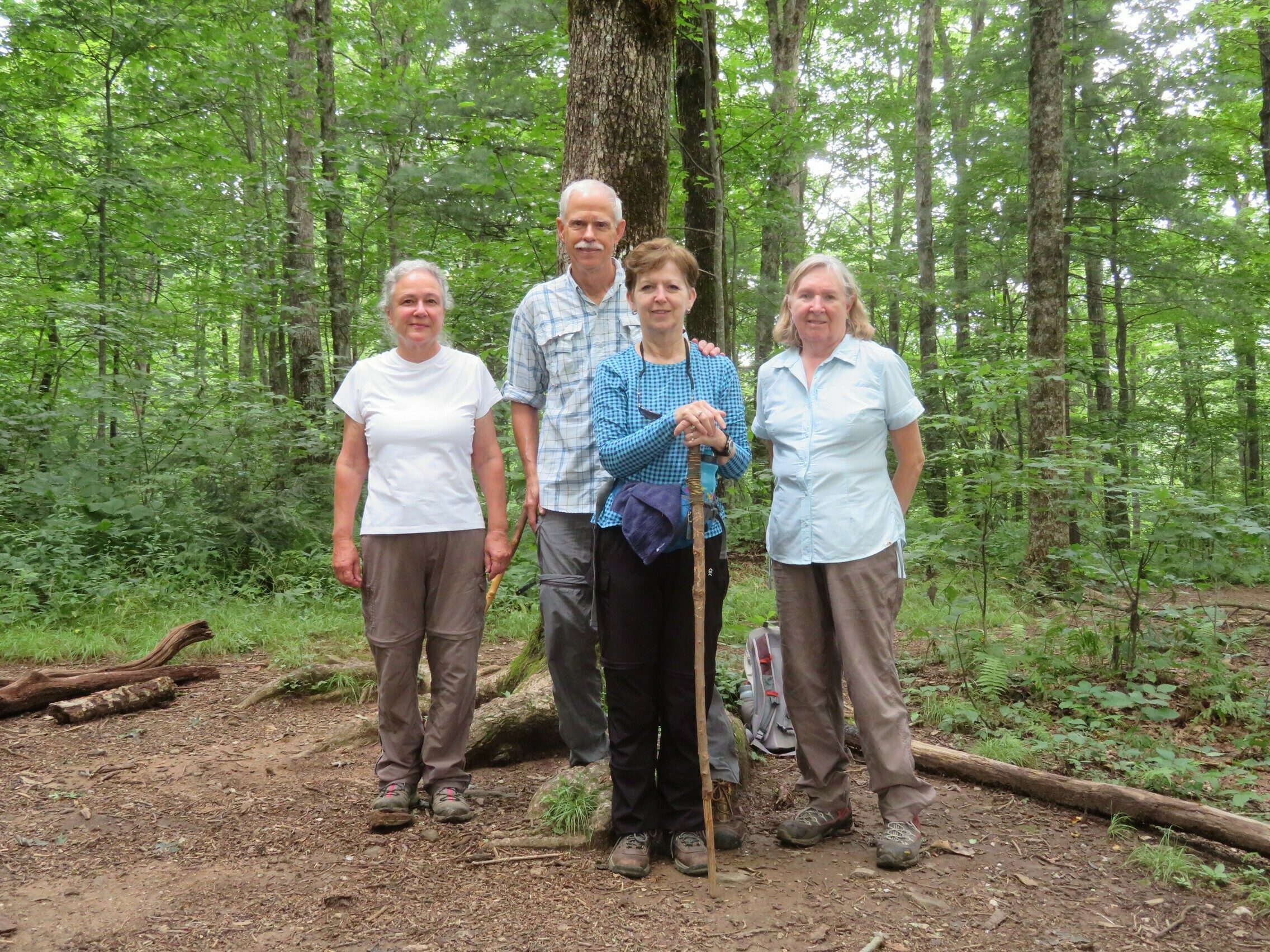 Group photo at Miller Gap after a break.