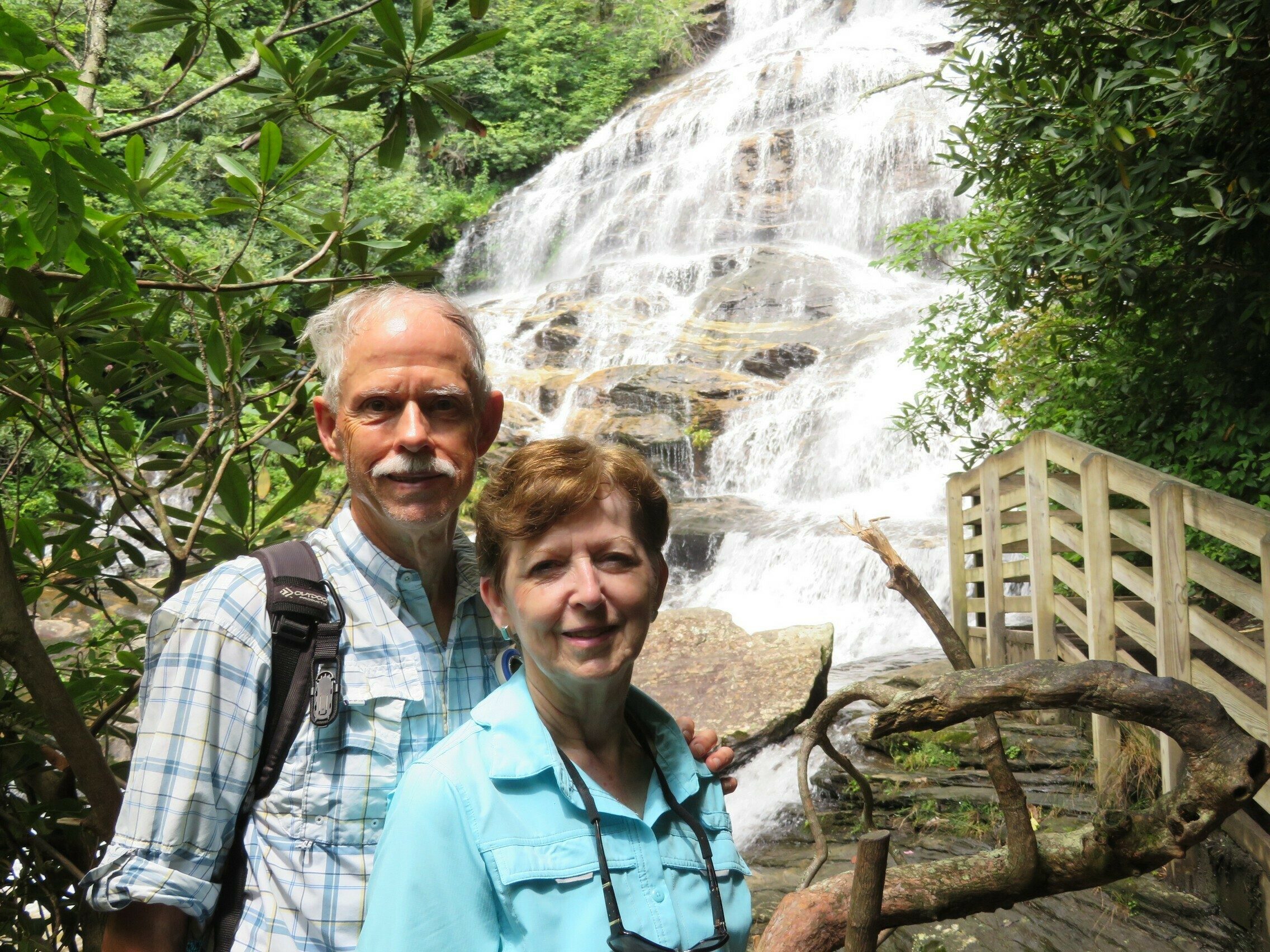 A view from the bottom of the 2nd falls.  Just can't get those tourists out of the picture!