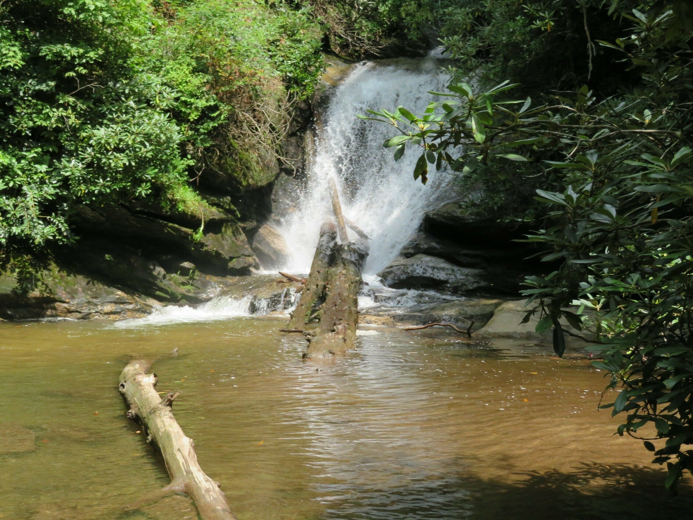 View of the 3rd falls . . . a possible swimming pools perhaps, but I think it was posted not to do so.