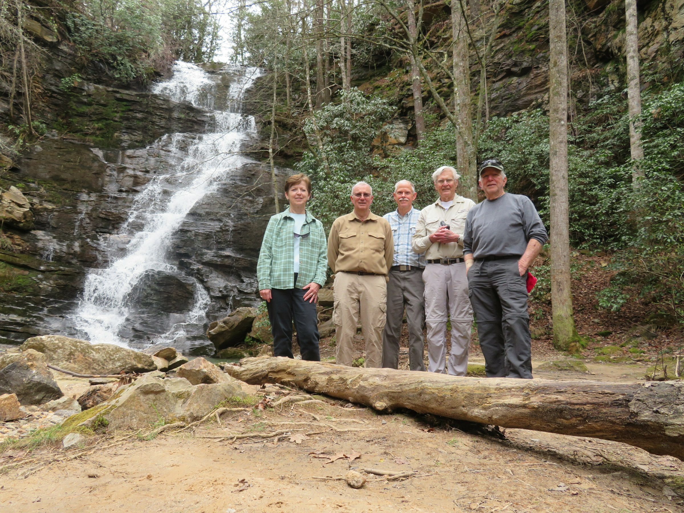 Today's hikers: Jenny, Ray, Mike, Dick and Vic