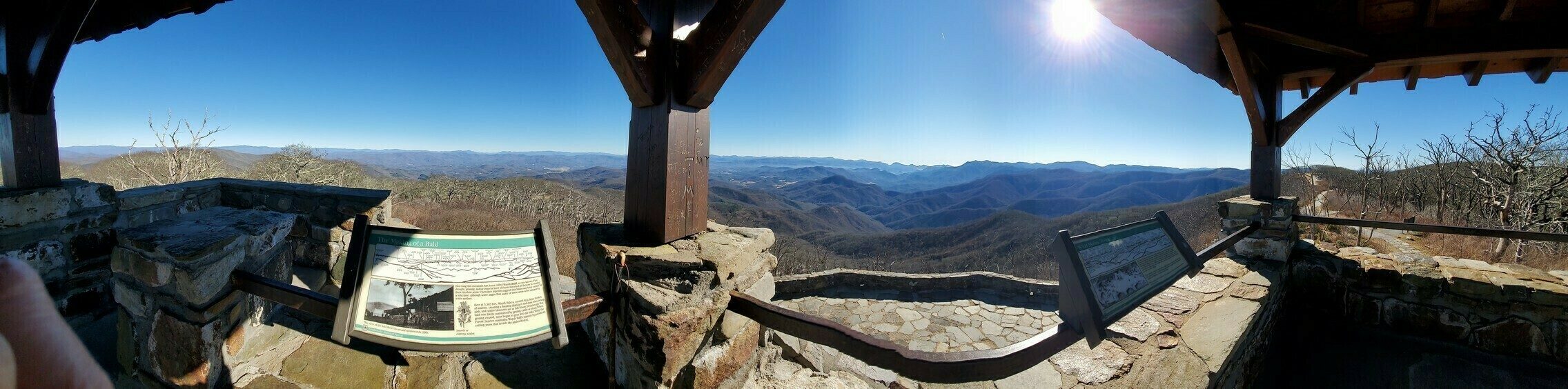 A panoramic picture from the fire tower . . . great views all around!