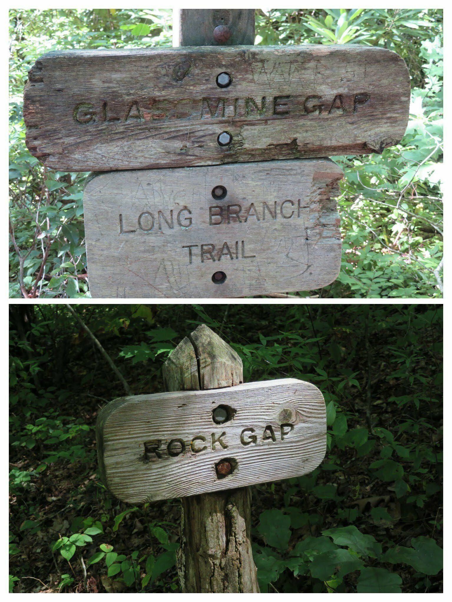 Trail signs along the way.