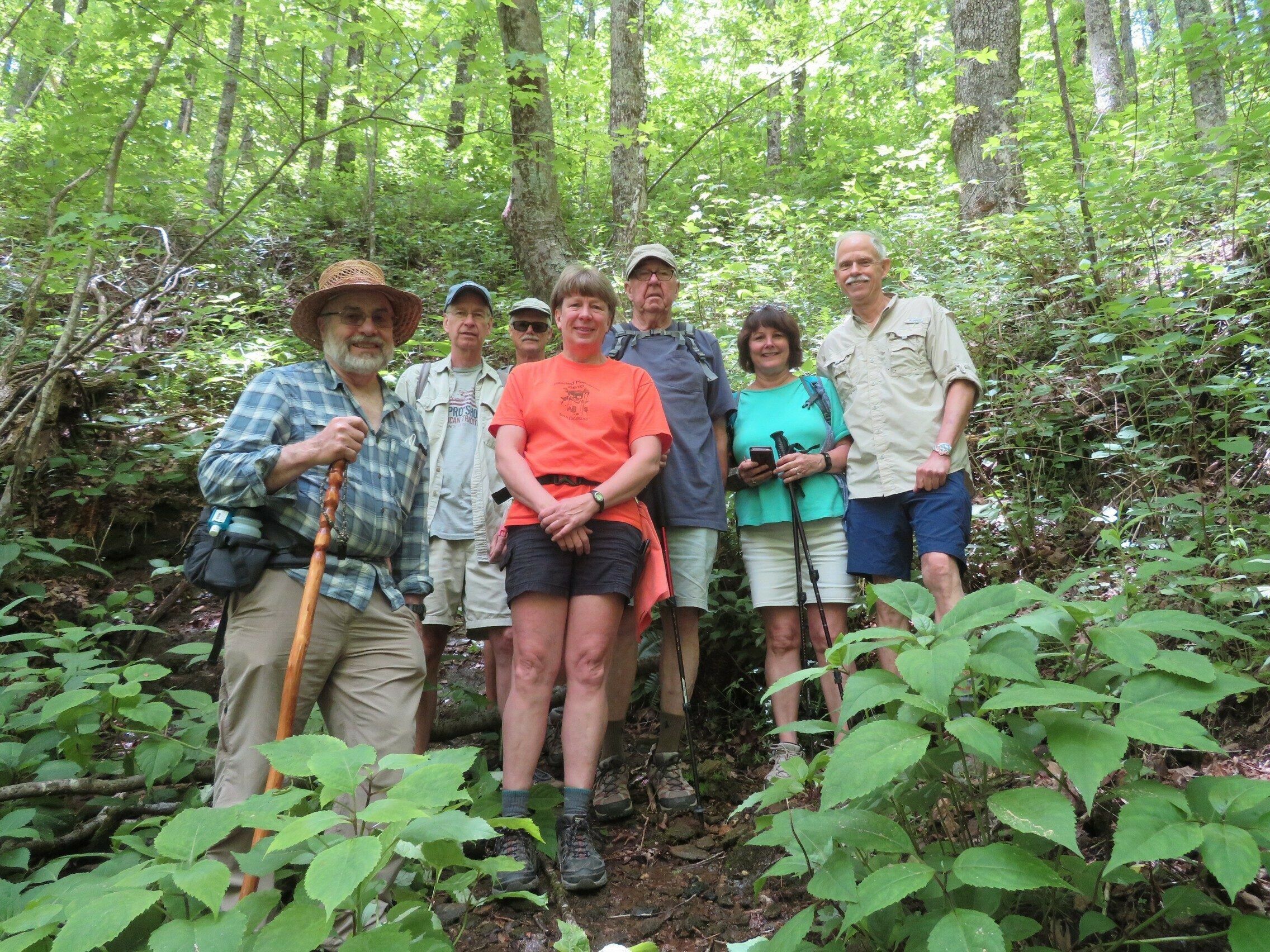 Chattahoochee Headwaters Seekers - Left center is the starting source
