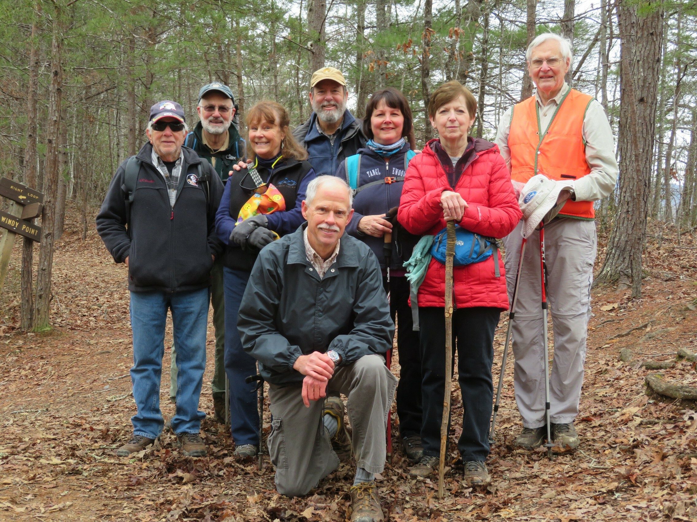 Today's Hikers: Vic, Ray, Renée, Jack, Mike, Lynn, Jenny & Dick
