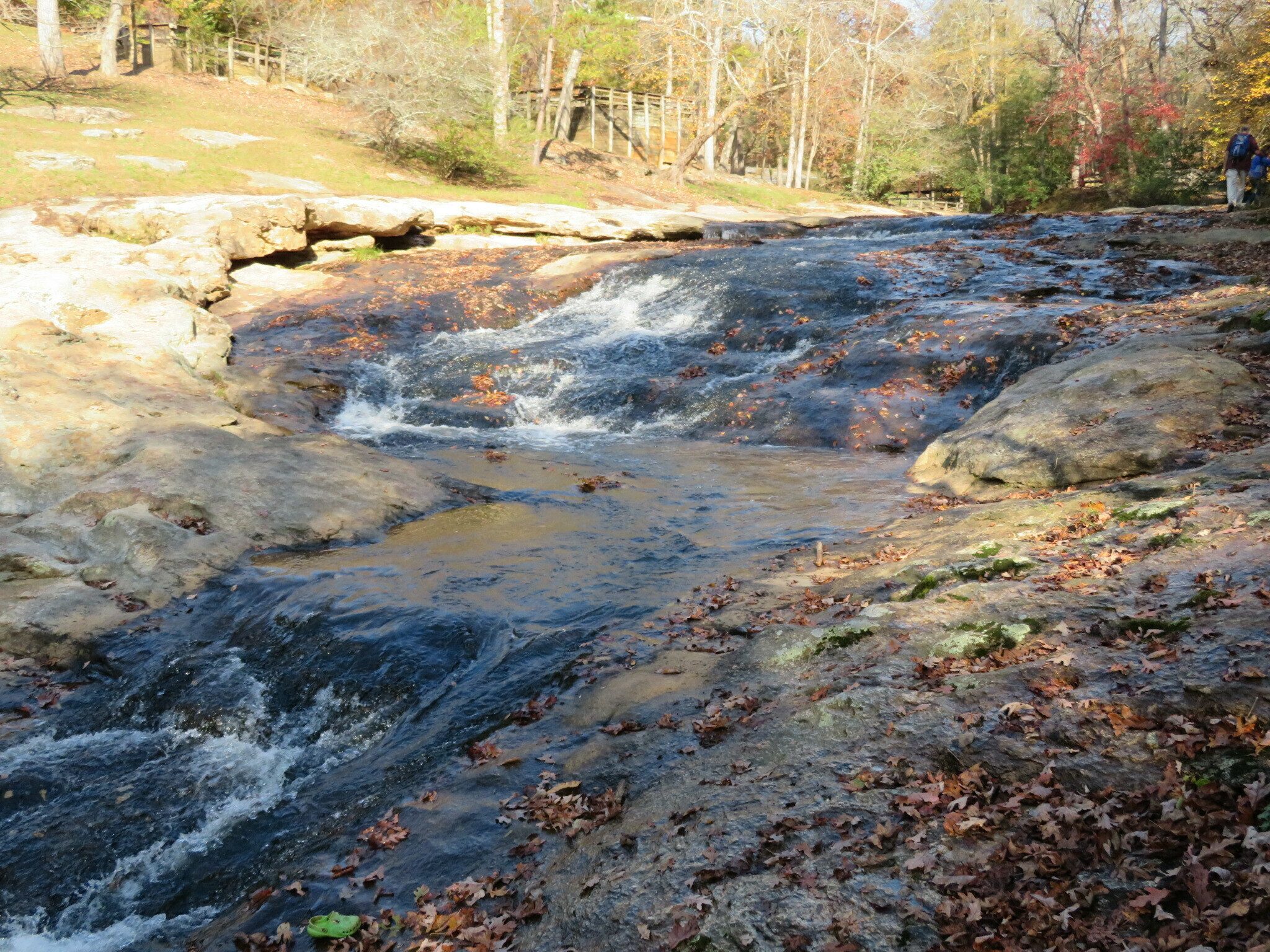 The minor cascades on Rice Creek just prior to the last bridge headed back.