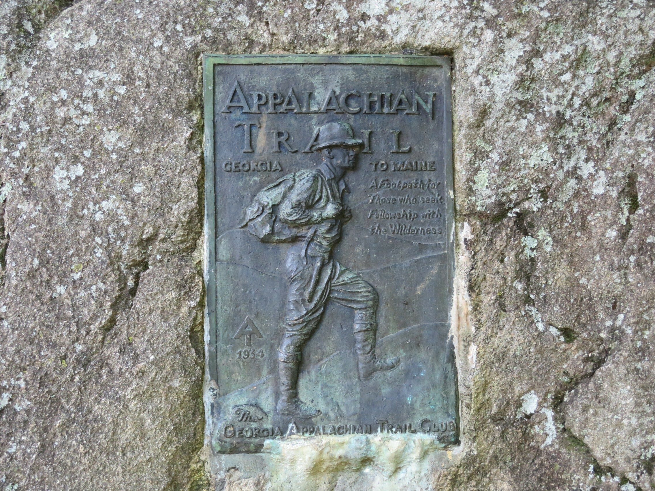 AT trail marker at Unicoi Gap