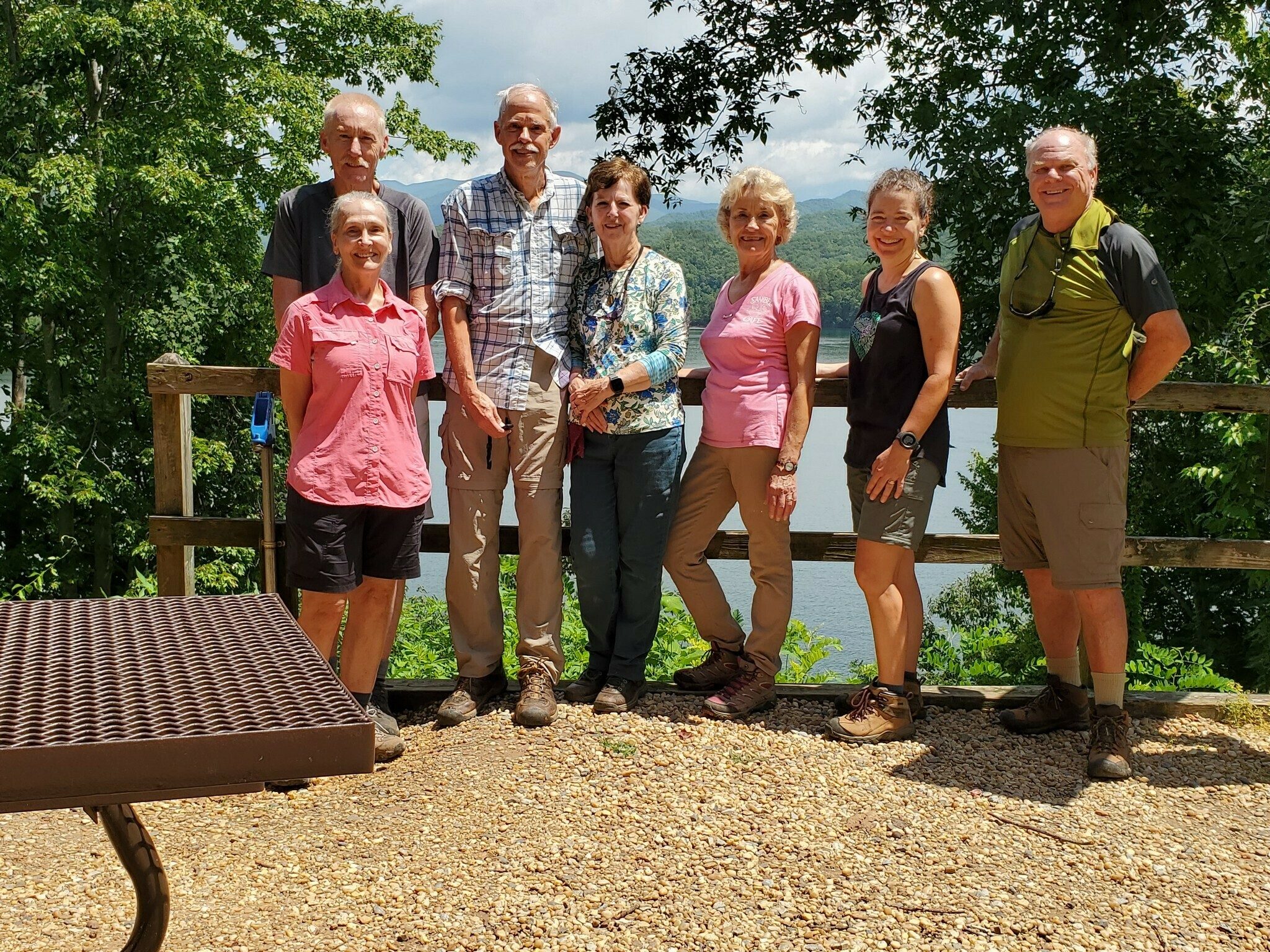 Today's hikers (L-R): Terre, Don, Mike, Jenny, Beth, Heather & John