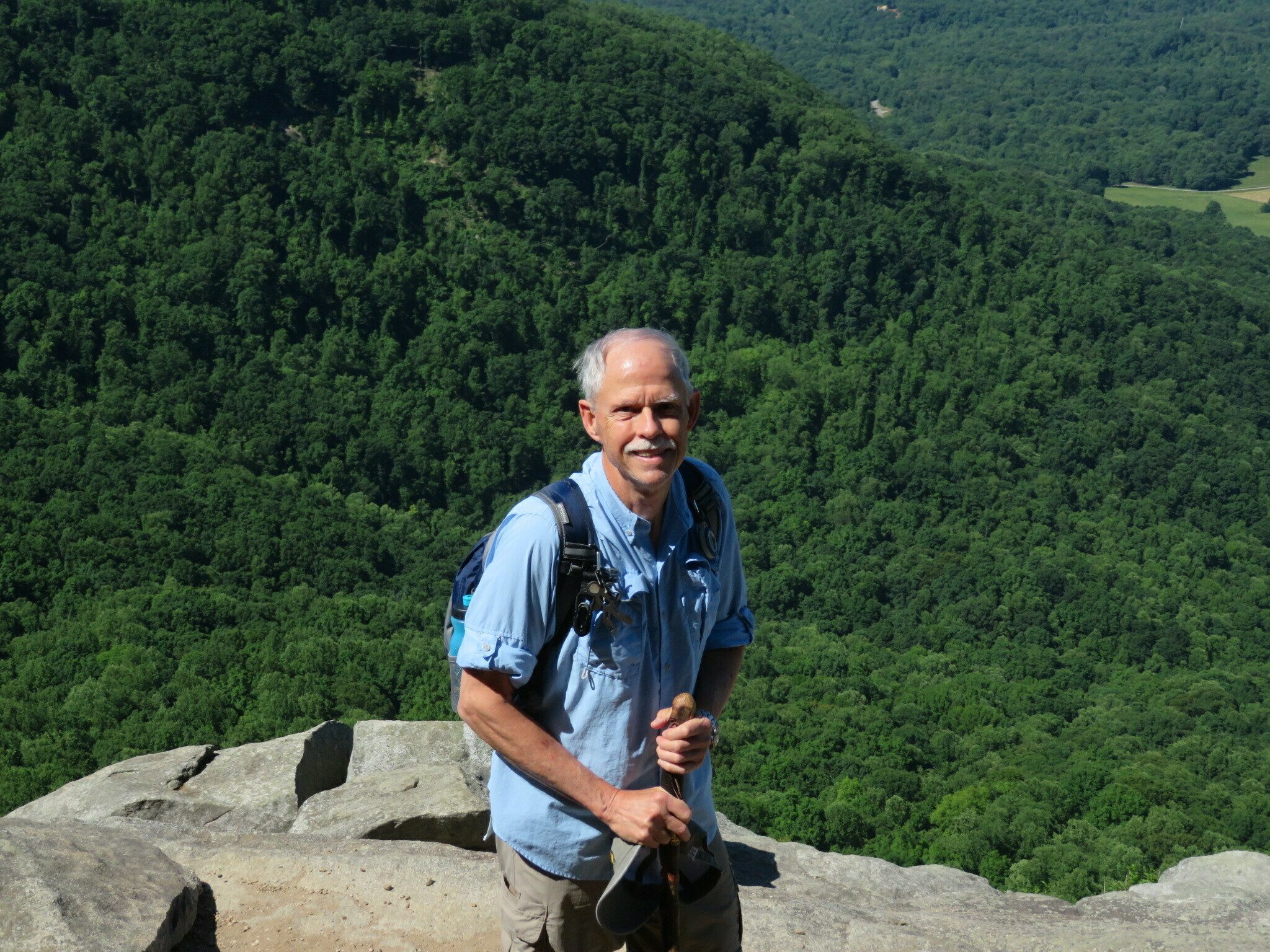 The end . . . photo thanks to another hiker up here today!