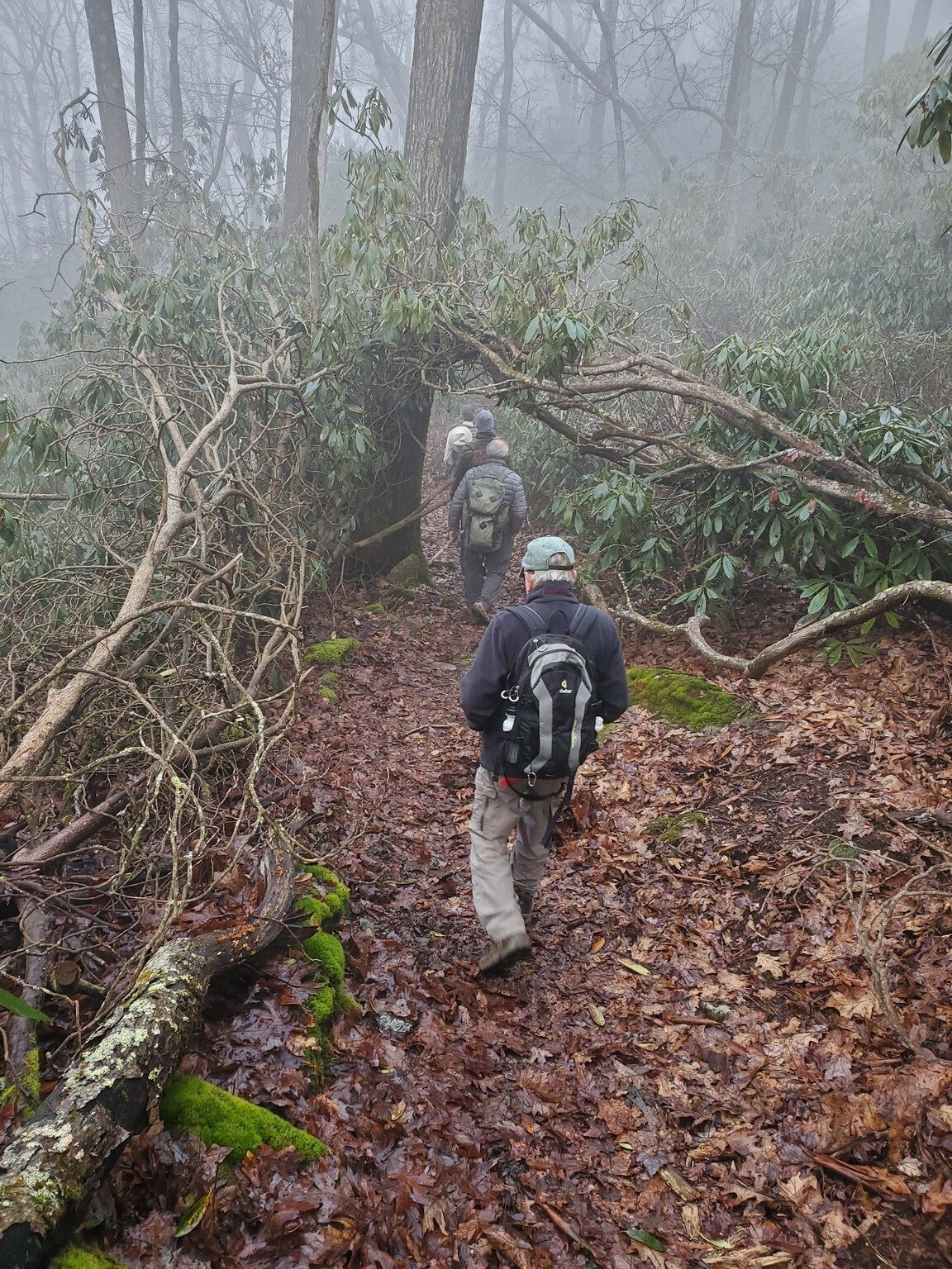 Trail conditions at the start.