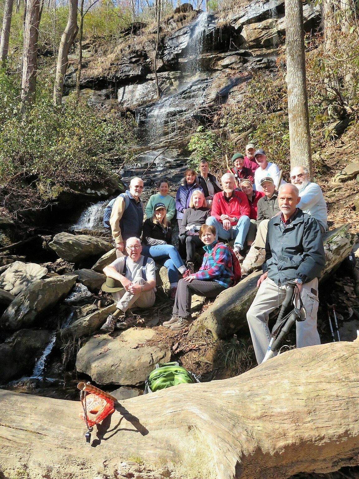 Todays Hikers (L-R) Top: Heather, Renee, Gerald, Joe, Bob & Ken. Middle: Ray, Lynn, Angela, Dave, Mary Lu, Vic & Gary. Bottom: Tim, Jenny & Mike.