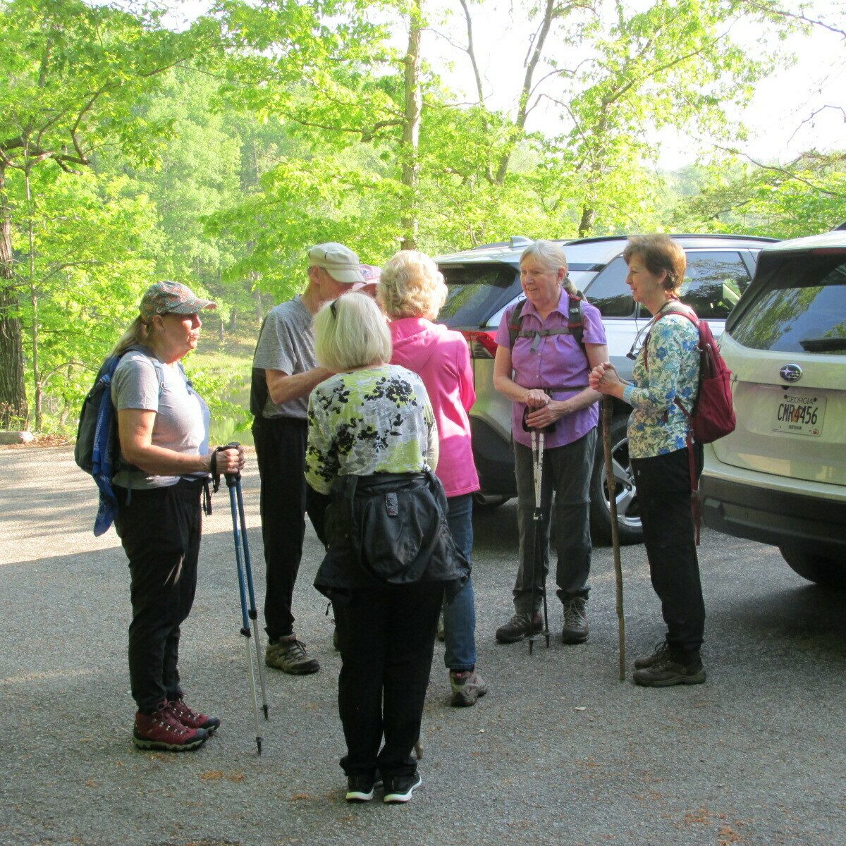 Getting to know some of our new hikers before hitting the trail.