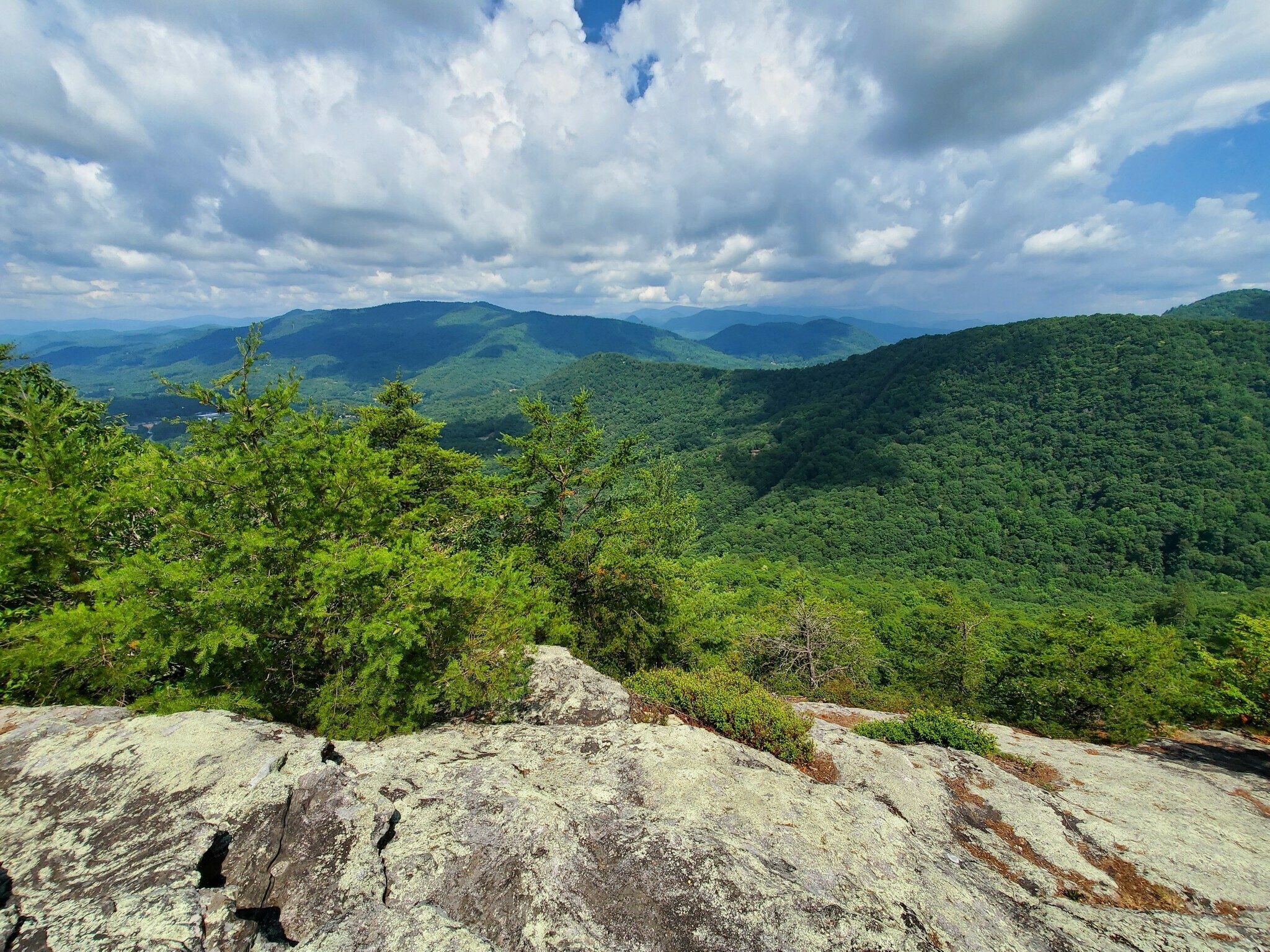 Really nice view from Pinnacle Knob and worth the effort.