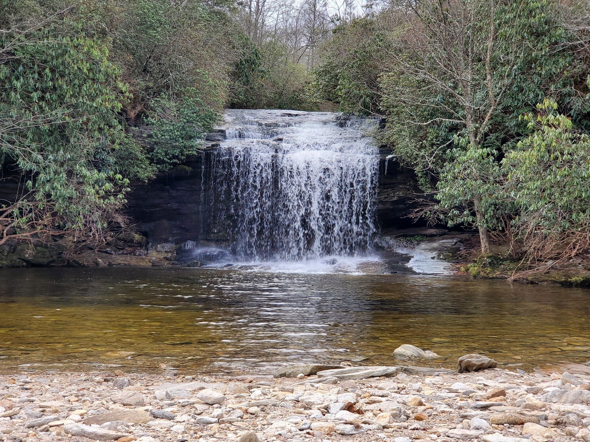 Schoolhouse Falls, our first falls of the day.