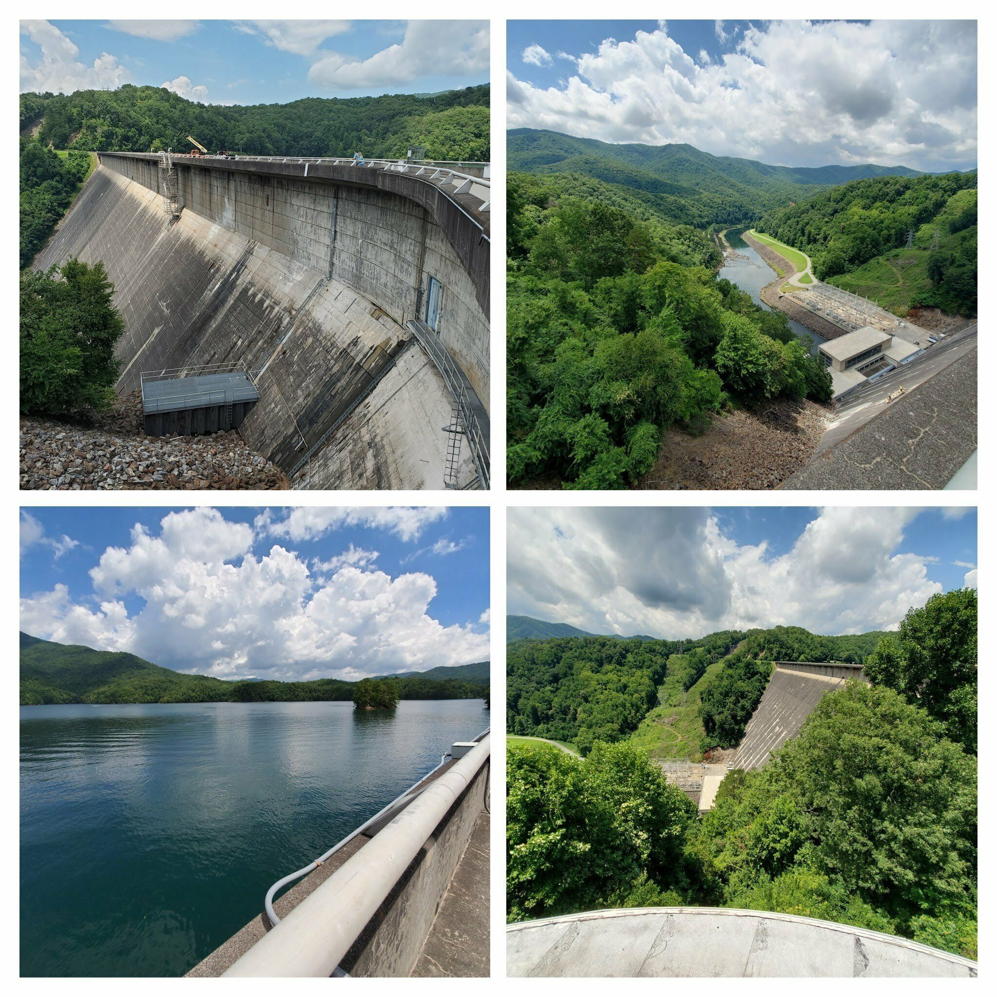 Views of Fontana Dam.
